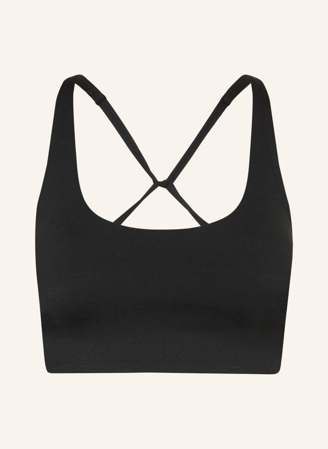 NEO NOIR Sports bra, single piece: BLACK