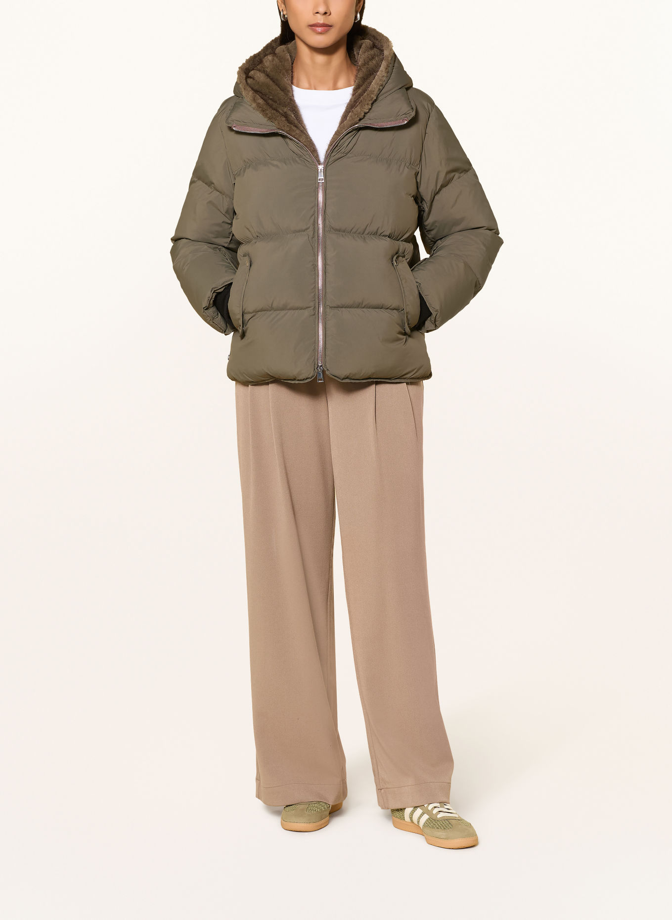 MILESTONE Daunenjacke MSELSIE: KHAKI