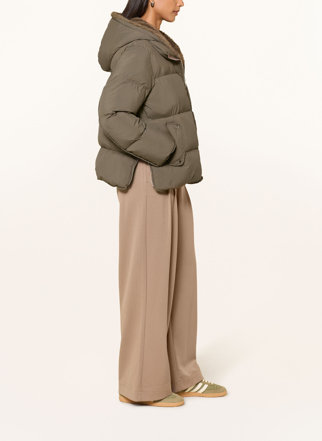 MILESTONE Daunenjacke MSELSIE: KHAKI