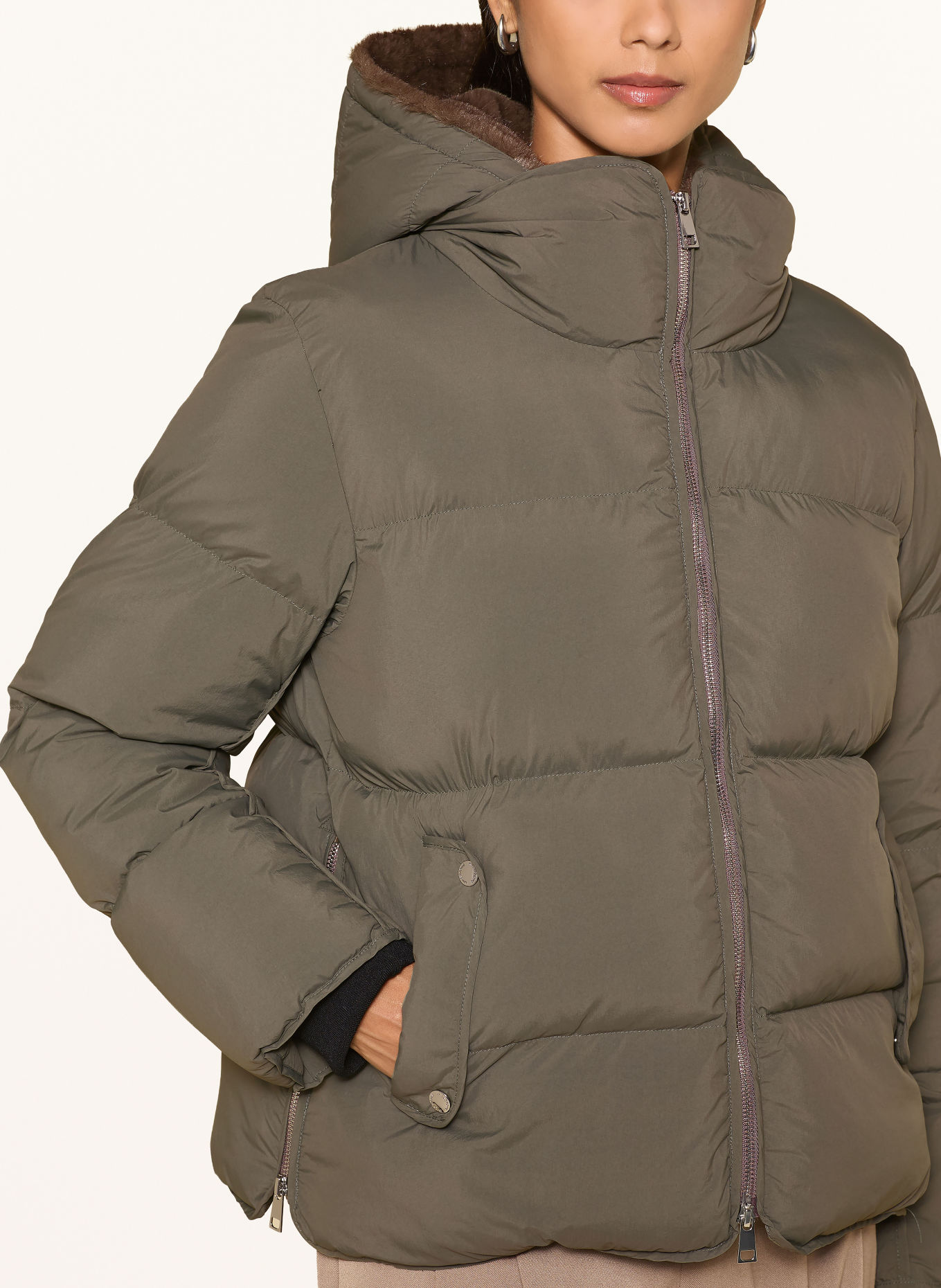 MILESTONE Daunenjacke MSELSIE: KHAKI