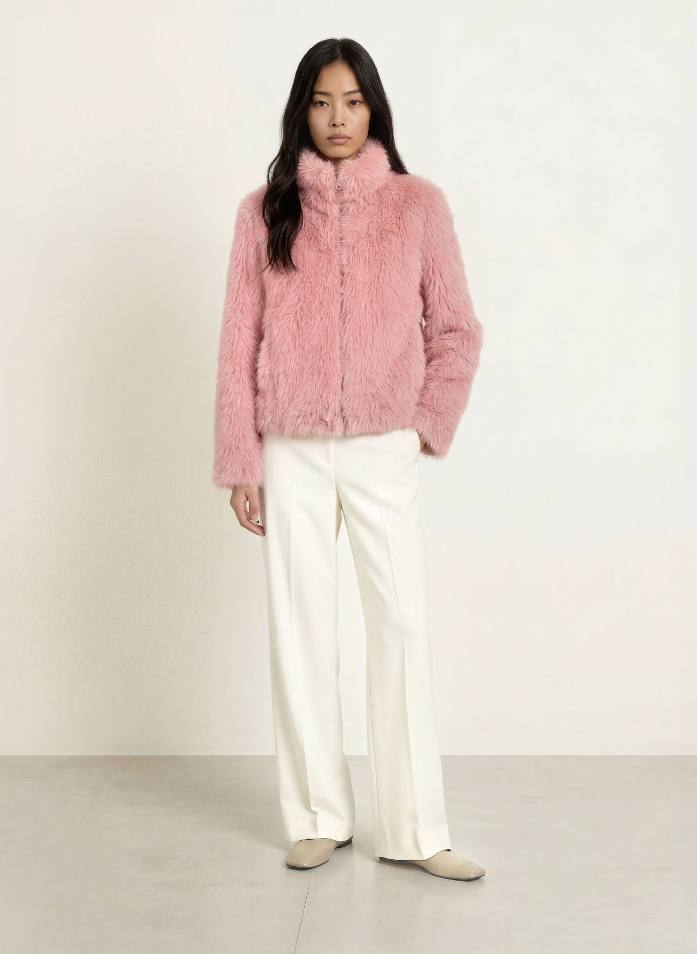 MILESTONE Kunstfell-Jacke MSMIYOKO: ALTROSA