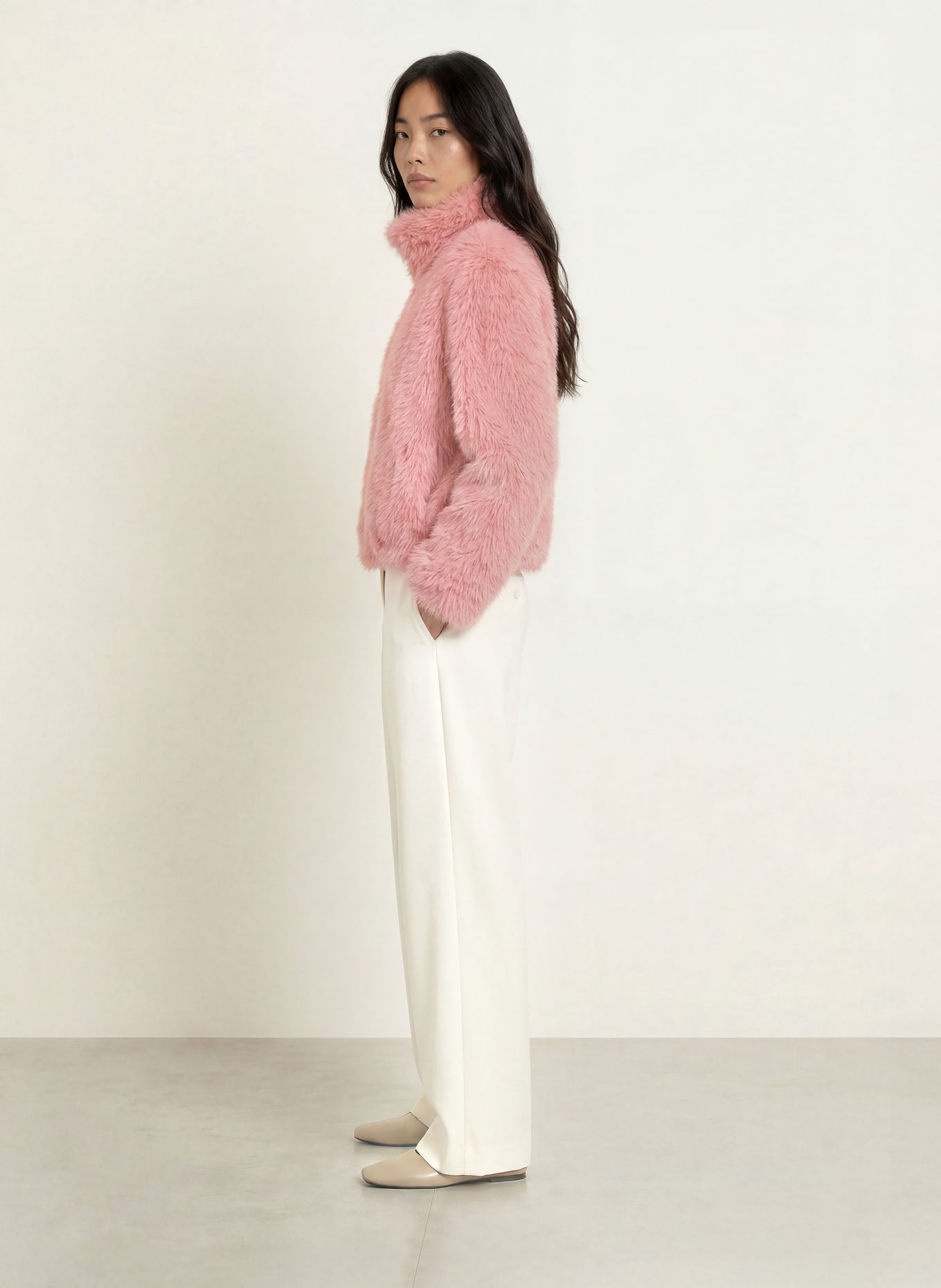 MILESTONE Kunstfell-Jacke MSMIYOKO: ALTROSA