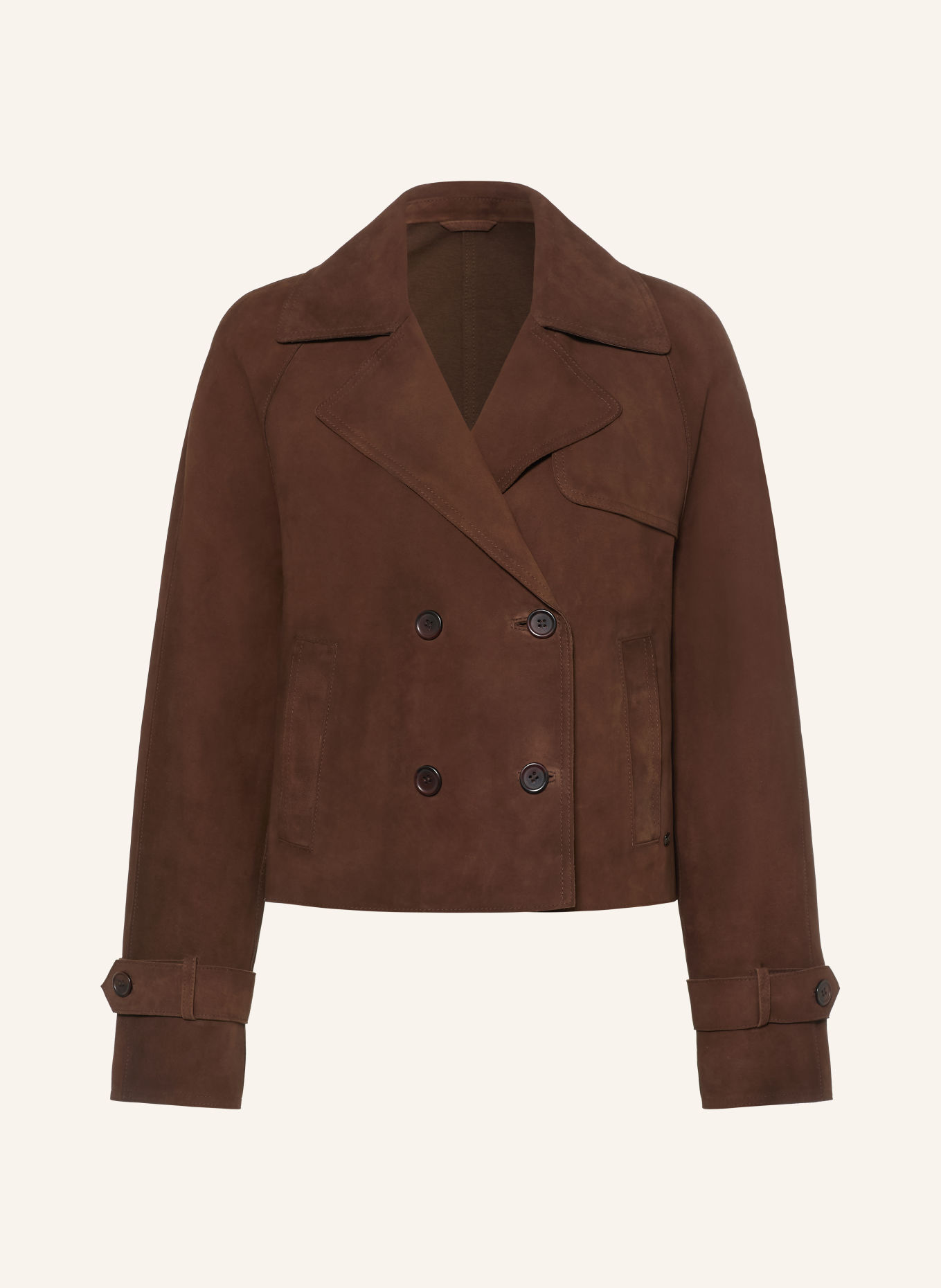 MILESTONE MSBRANDY Leather Jacket: DARK BROWN