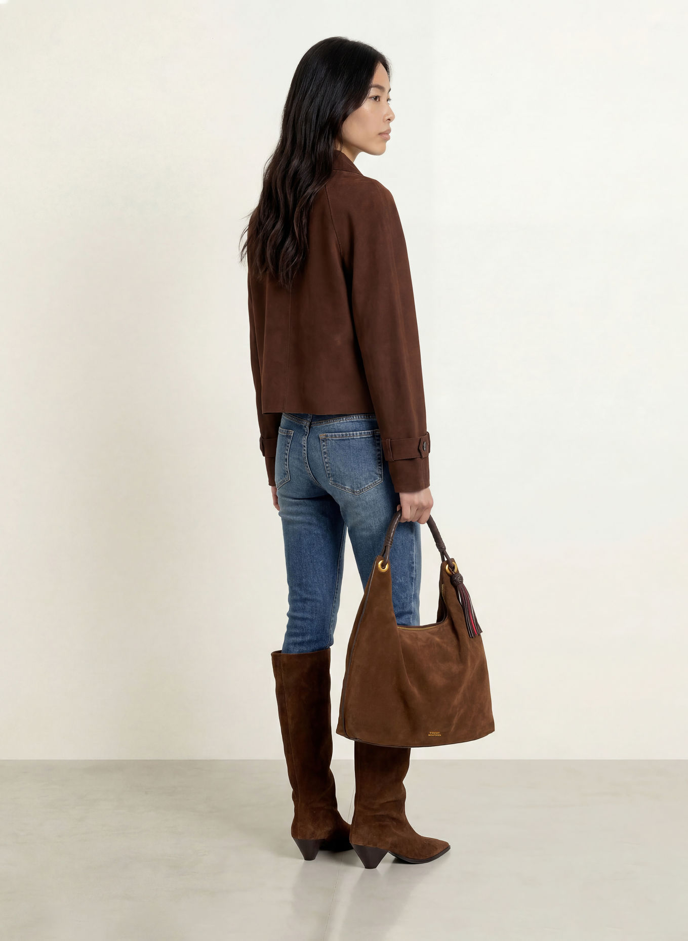 MILESTONE MSBRANDY Leather Jacket: DARK BROWN