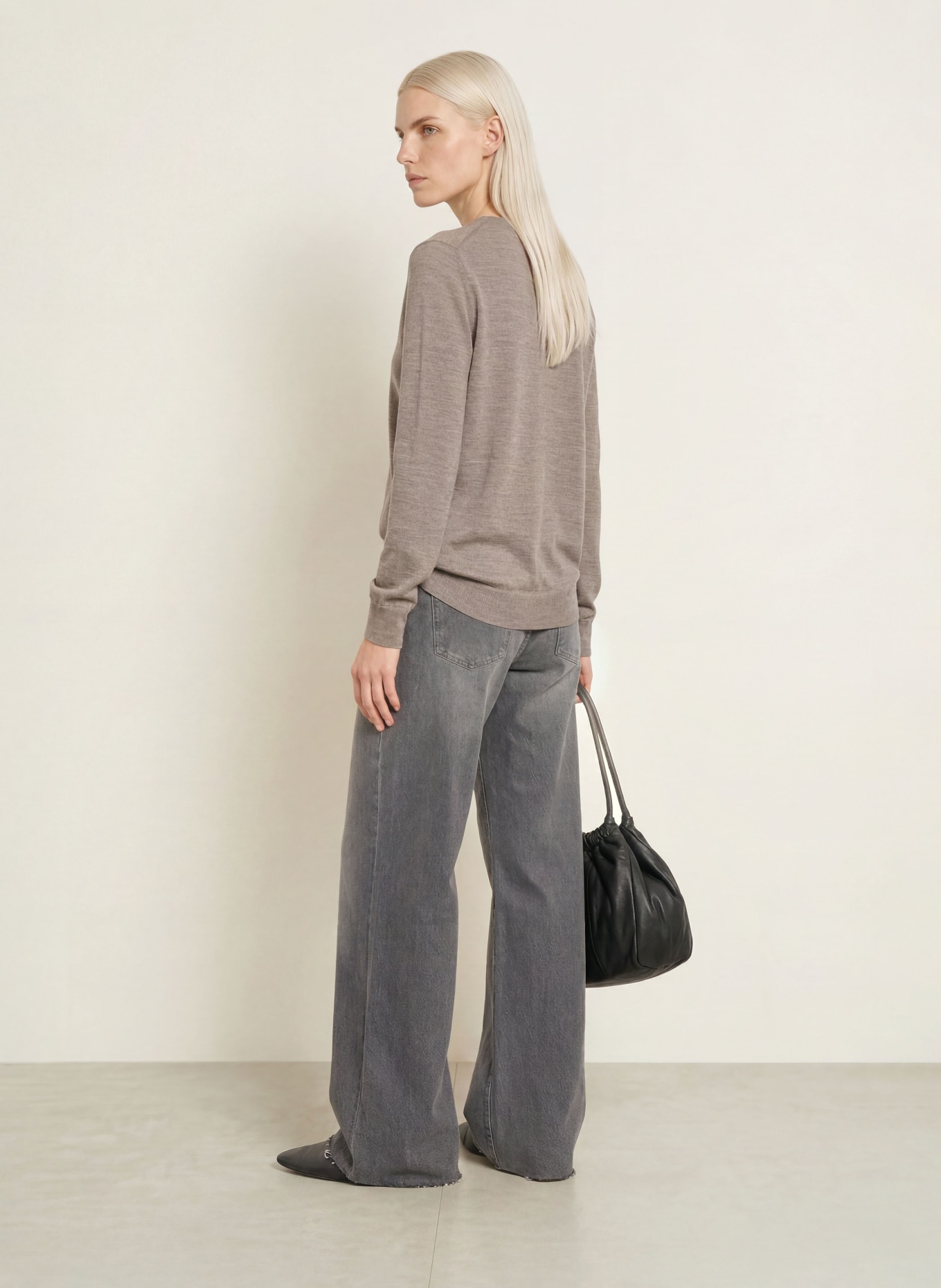 darling harbour Pullover: STONE MELANGE