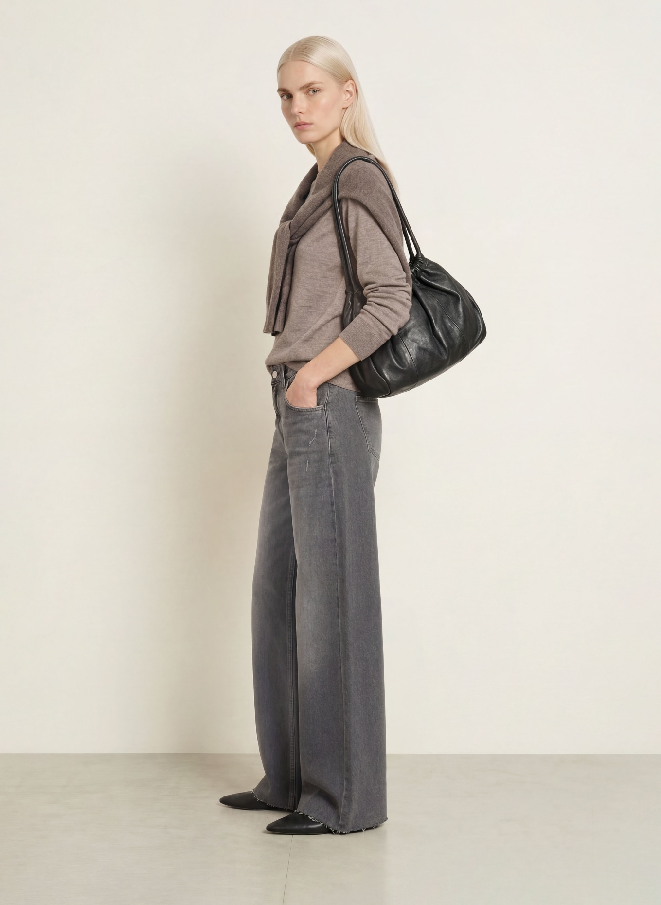 darling harbour Pullover: STONE MELANGE