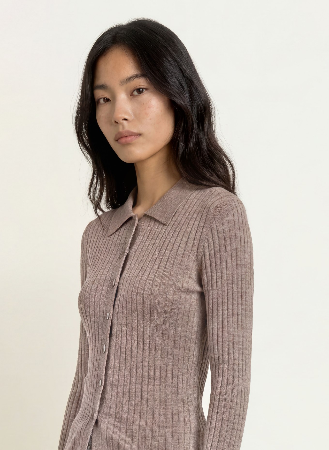 darling harbour Gilet en laine mérinos: STONE MELANGE