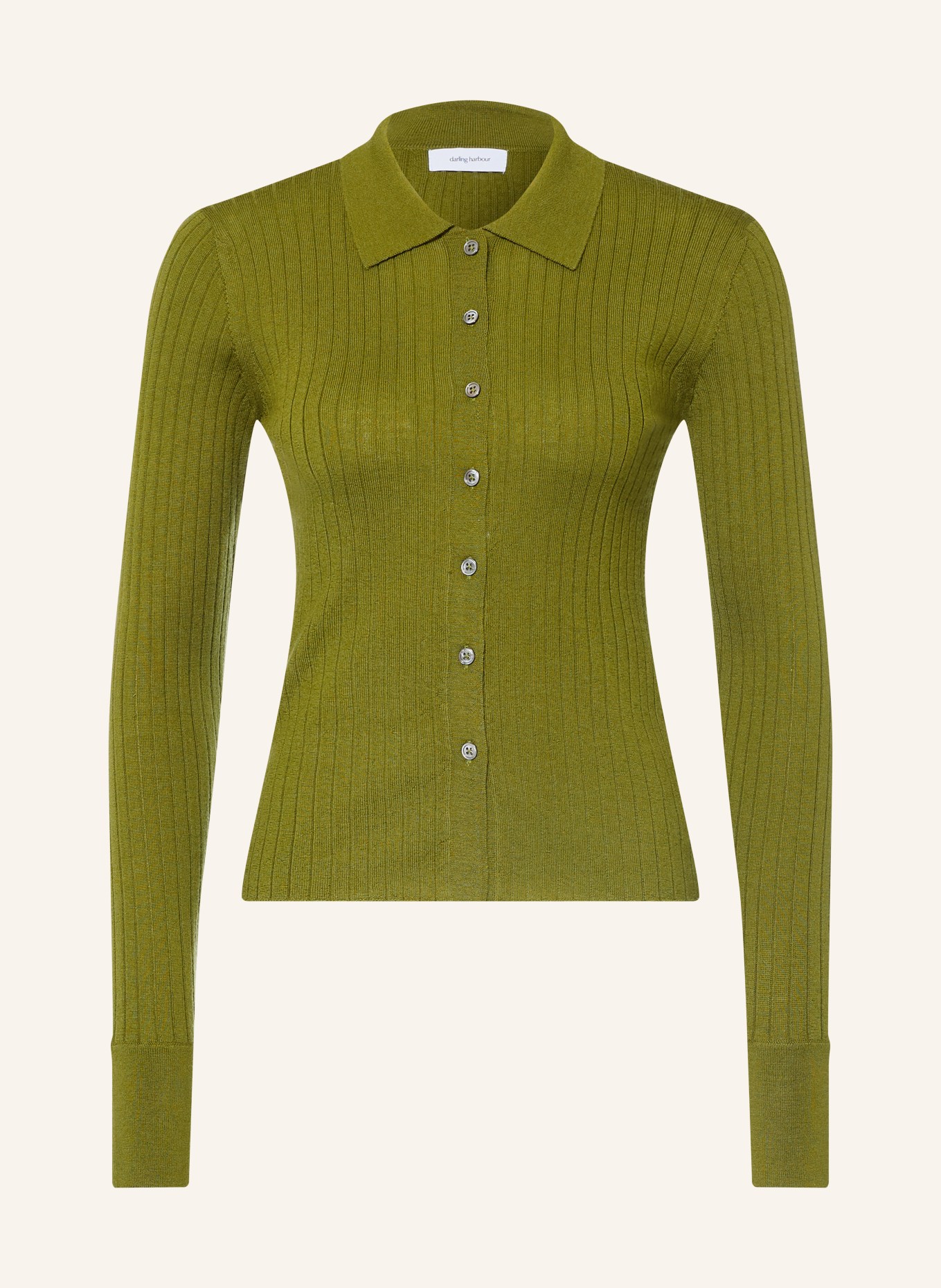 darling harbour Gilet en laine mérinos: Tea Green
