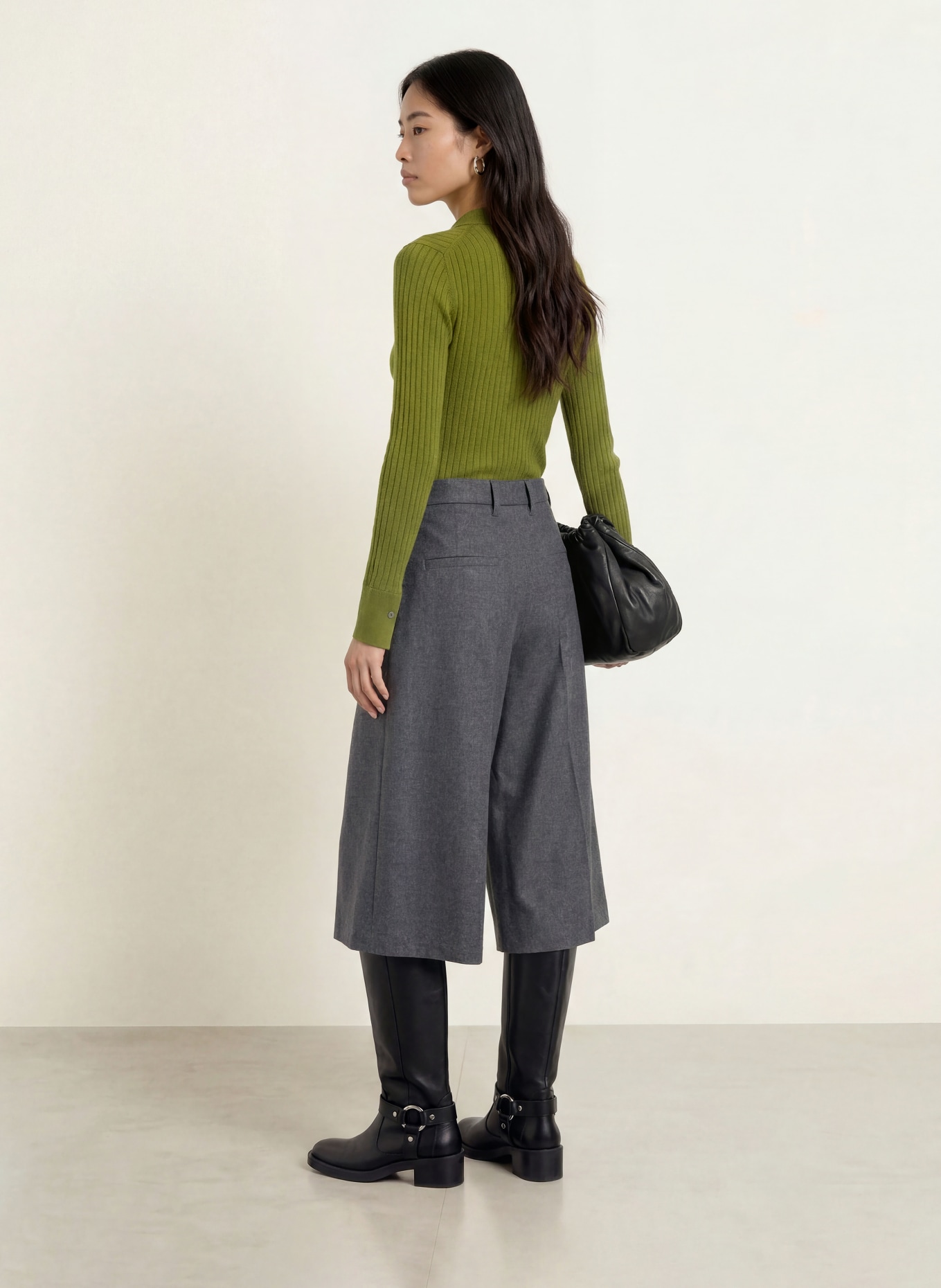 darling harbour Gilet en laine mérinos: Tea Green