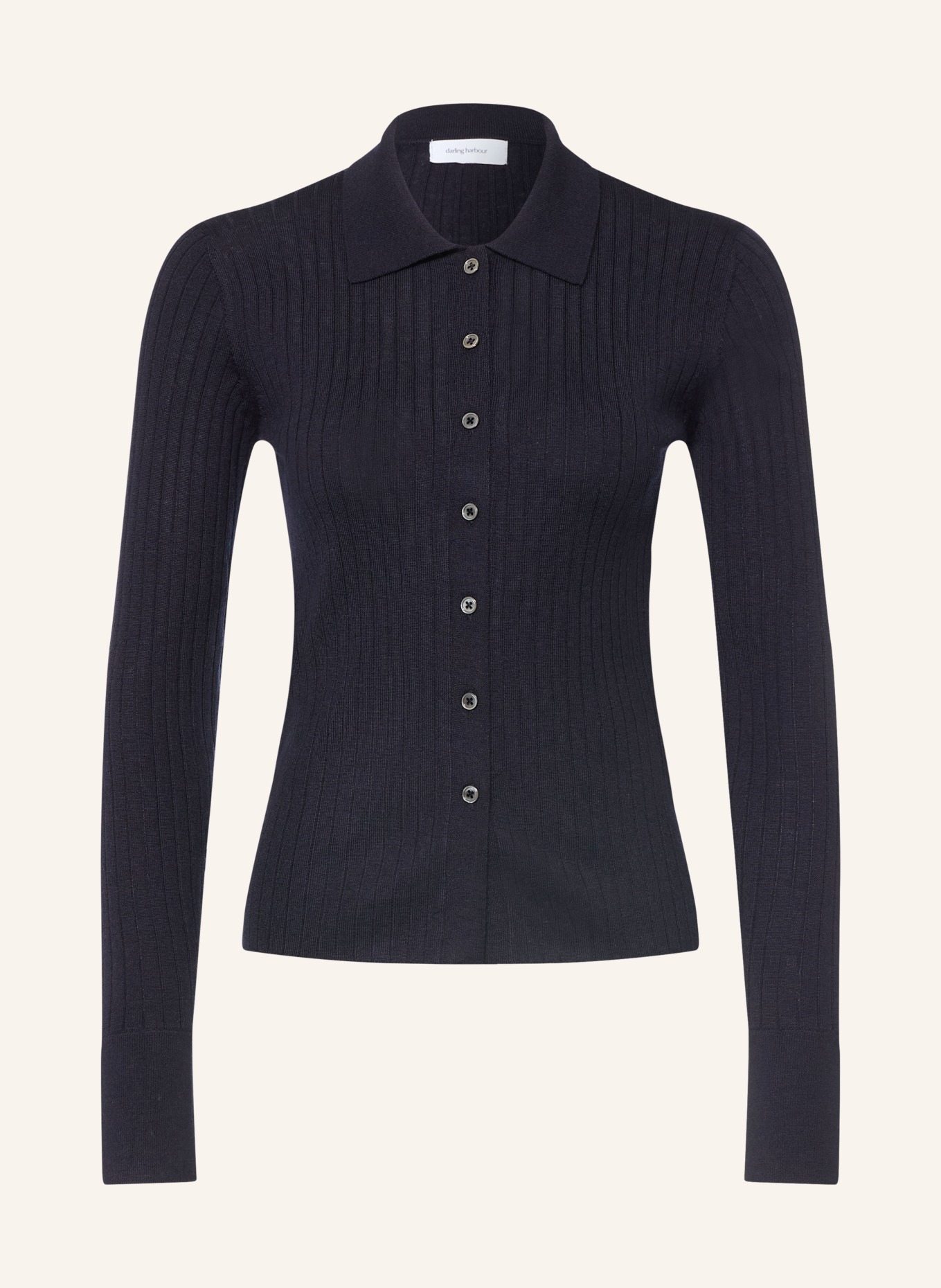 darling harbour Vest van merinowol: NAVY