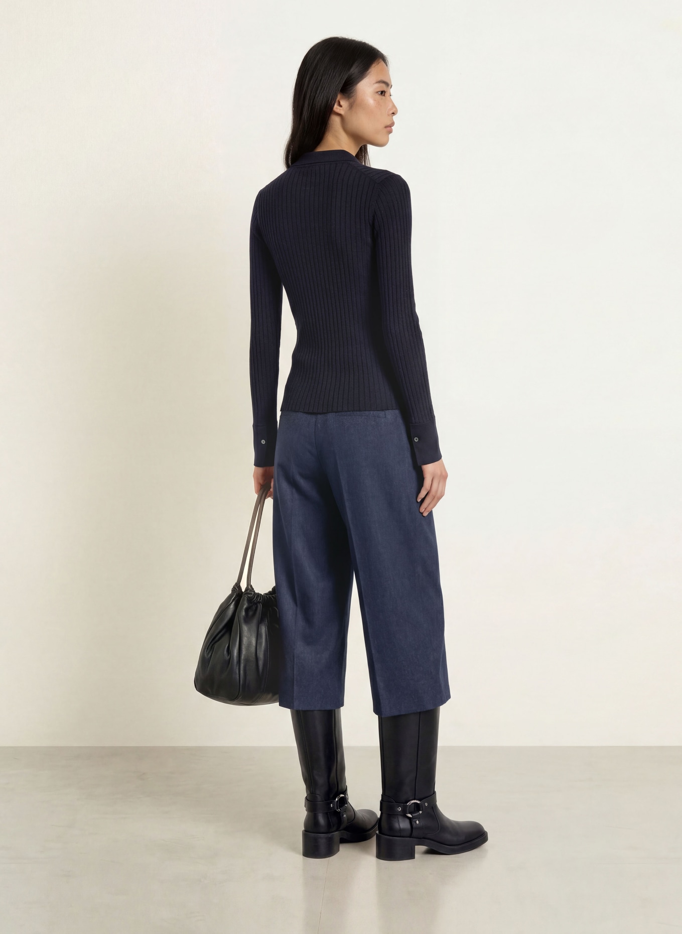darling harbour Vest van merinowol: NAVY
