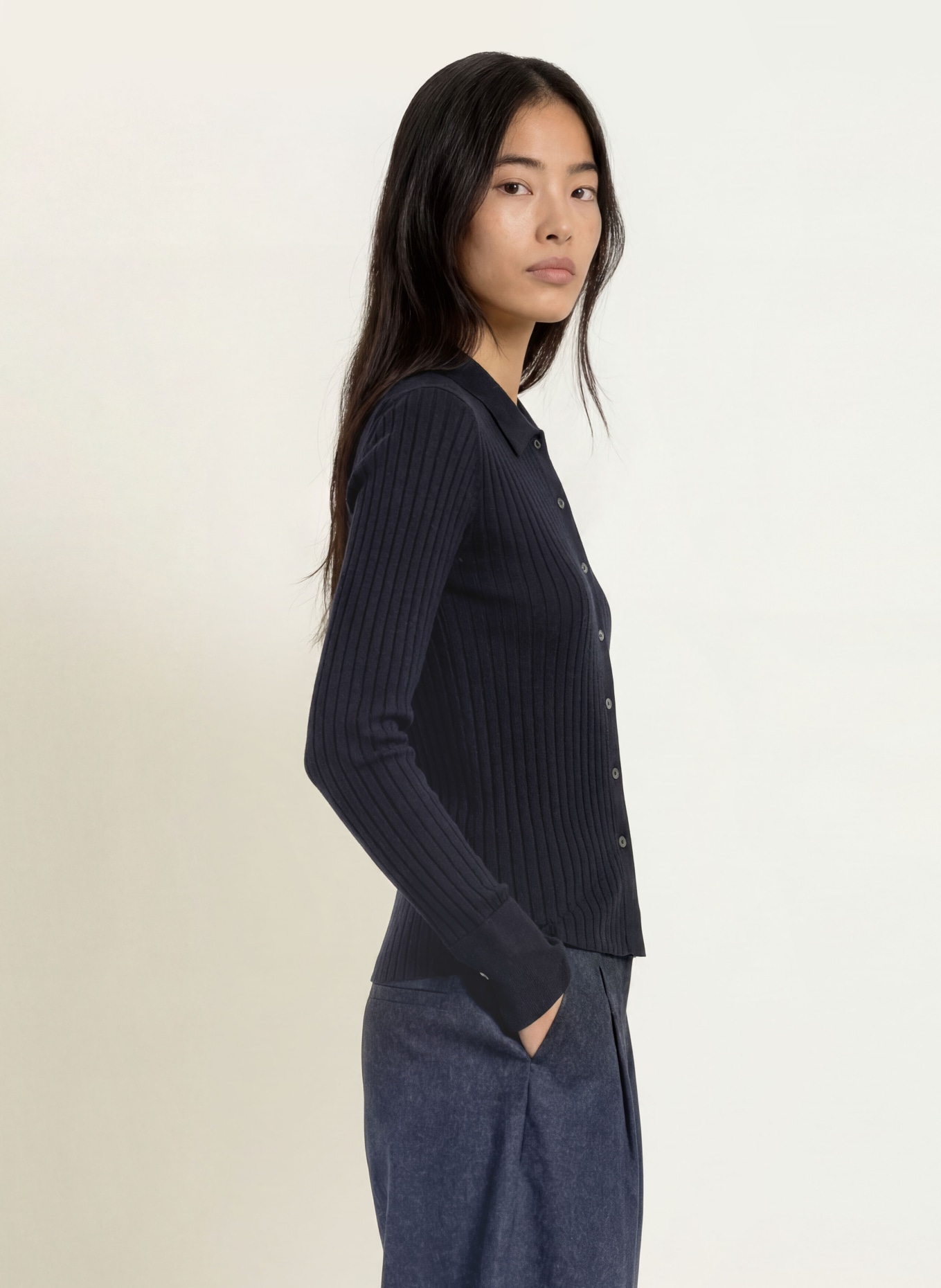 darling harbour Vest van merinowol: NAVY