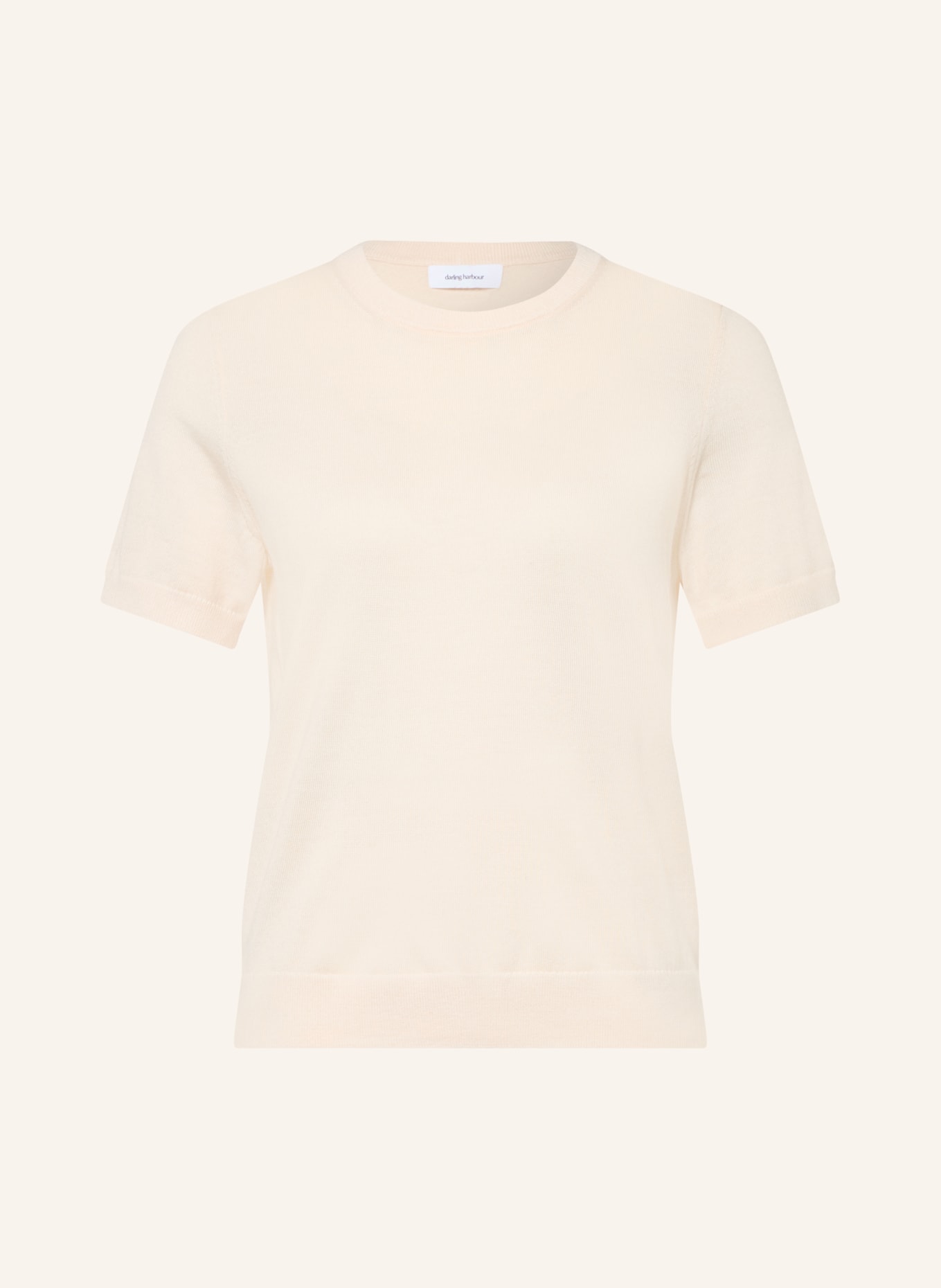 darling harbour Gebreid shirt van merinowol: OFFWHITE