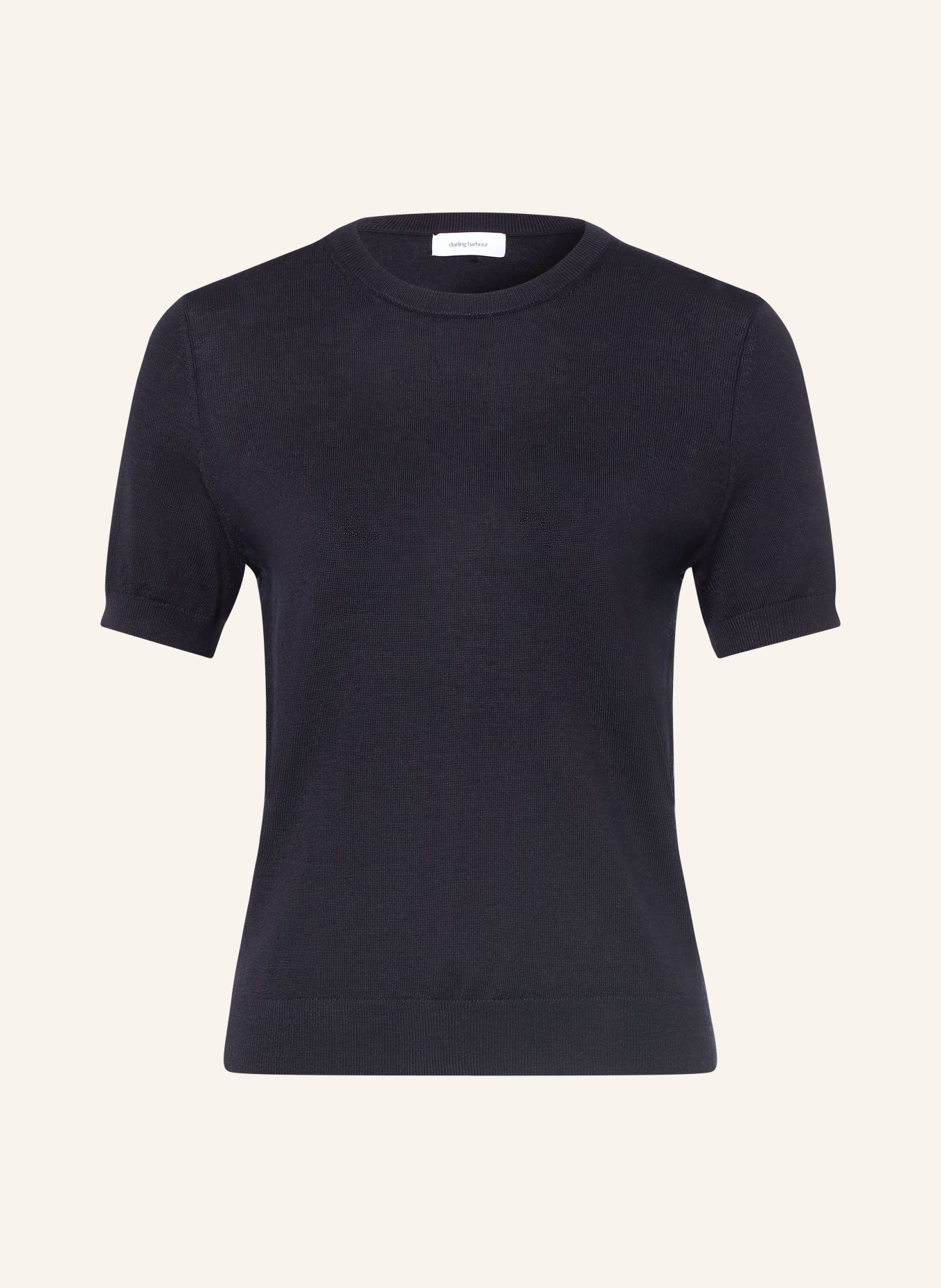 darling harbour Haut en maille en laine mérinos: NAVY