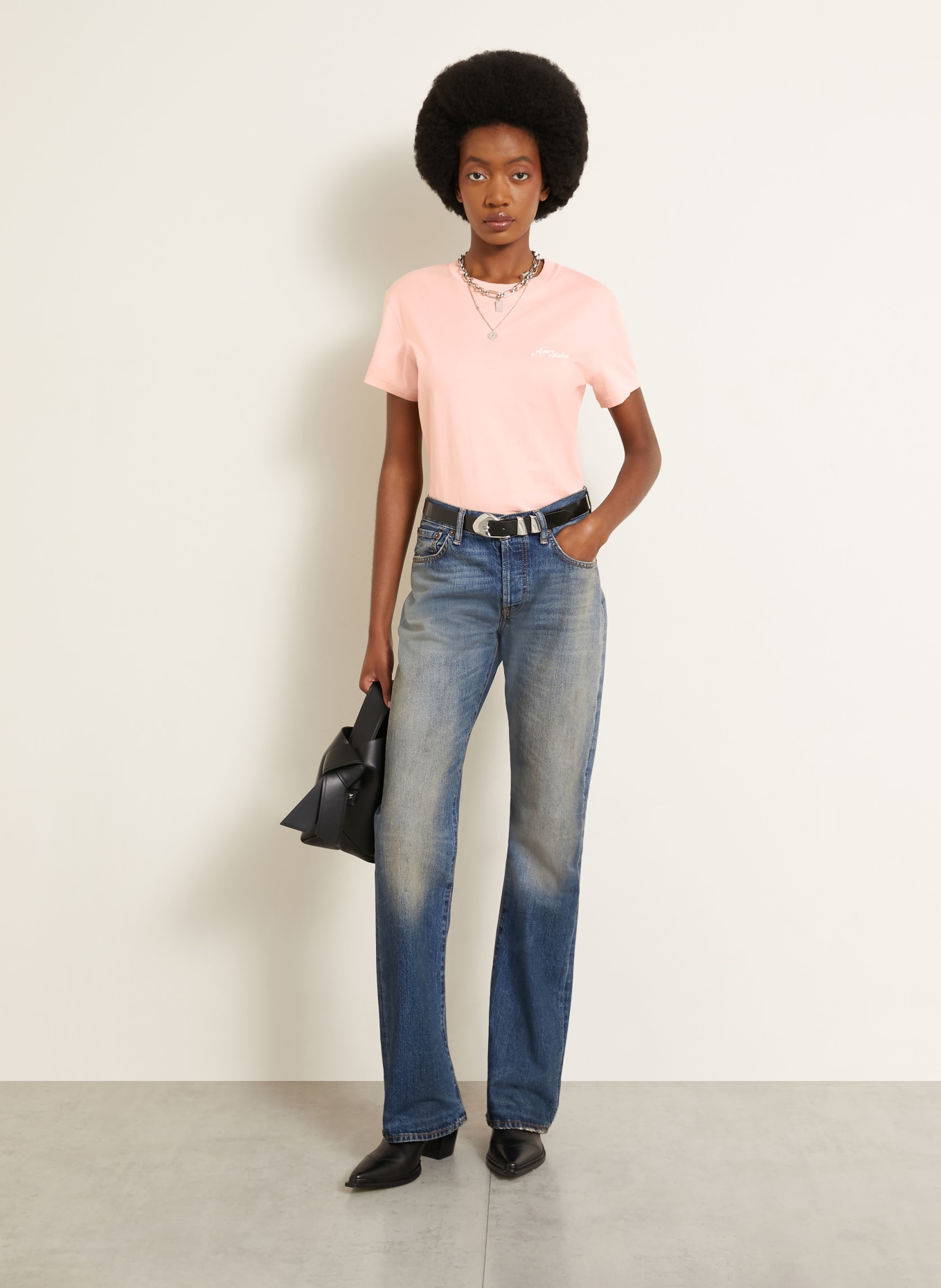 Acne Studios T-shirt: ROSE / BLANC