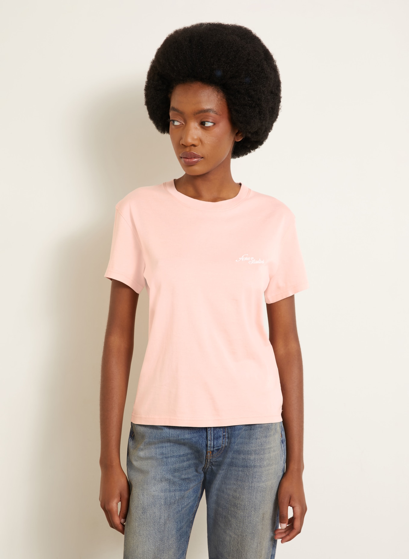 Acne Studios T-shirt: ROSE / BLANC