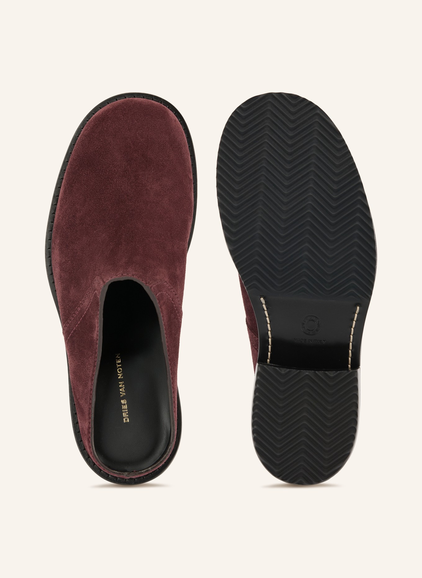 DRIES VAN NOTEN Muiltjes: DONKERROOD