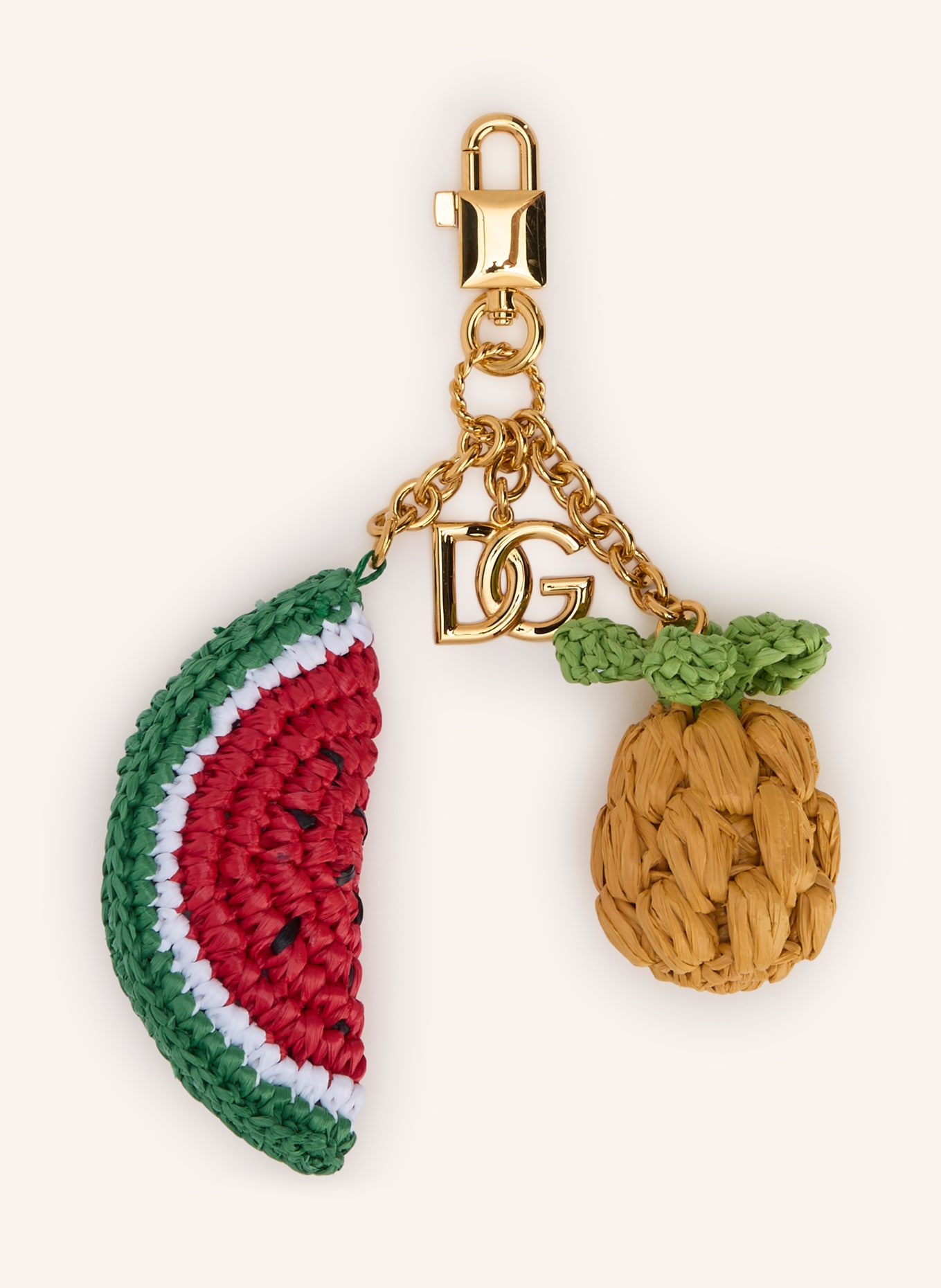 DOLCE & GABBANA Taschenanhänger: GOLD / ROT / GELB