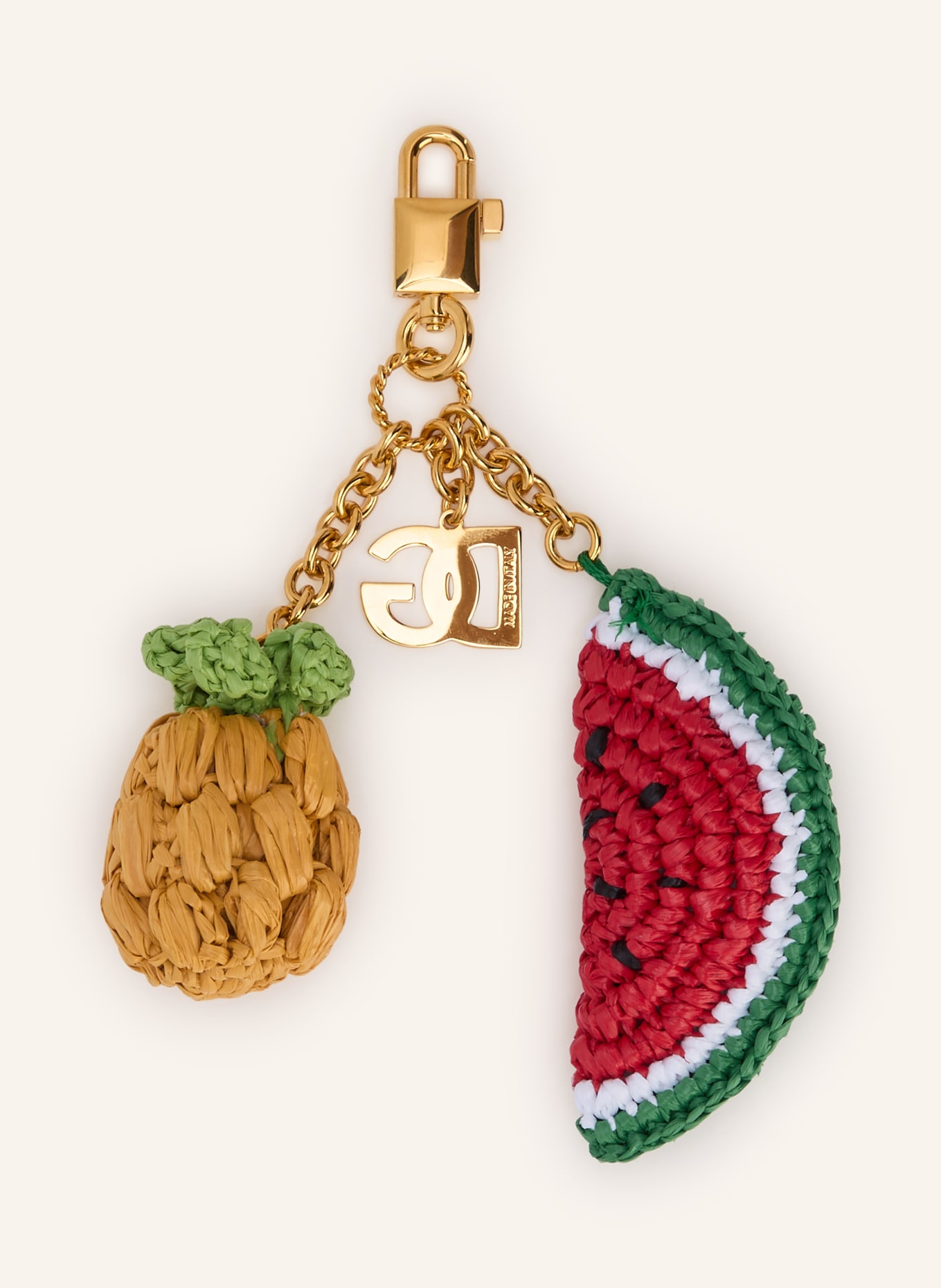 DOLCE & GABBANA Taschenanhänger: GOLD / ROT / GELB