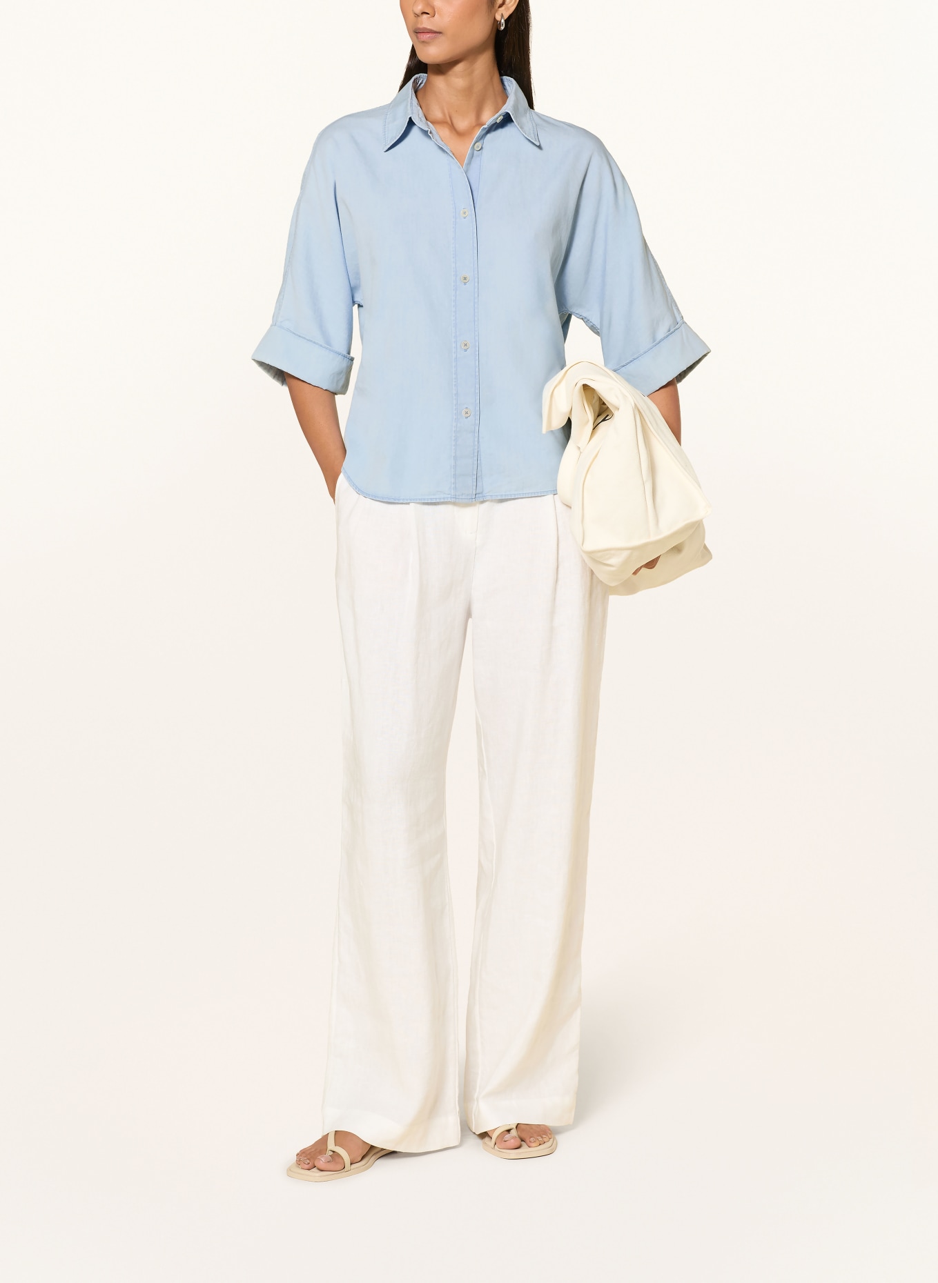 Marc O'Polo Chemise en jean: BLEU CLAIR