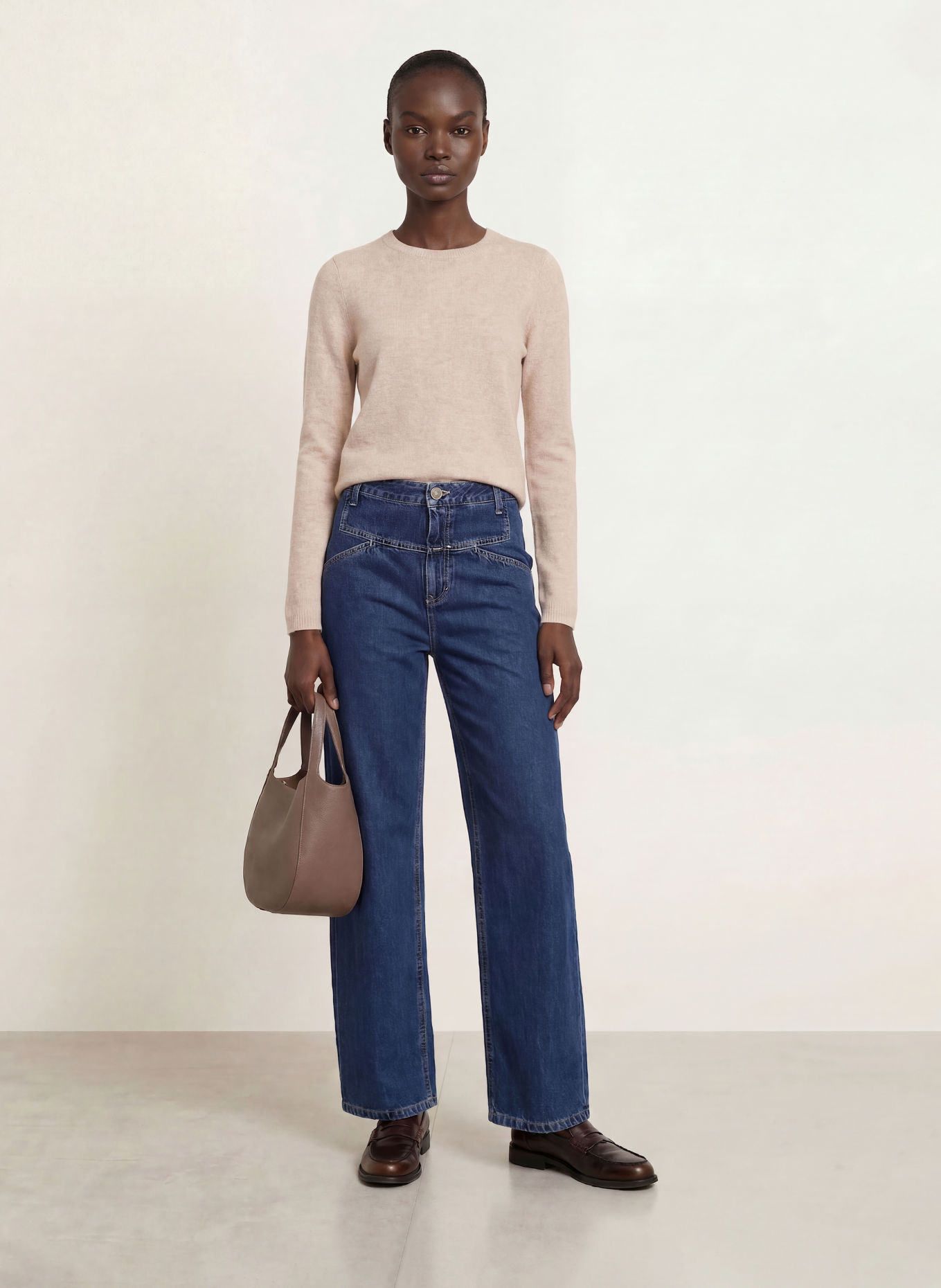 lilienfels Trøje med kashmir: BEIGE