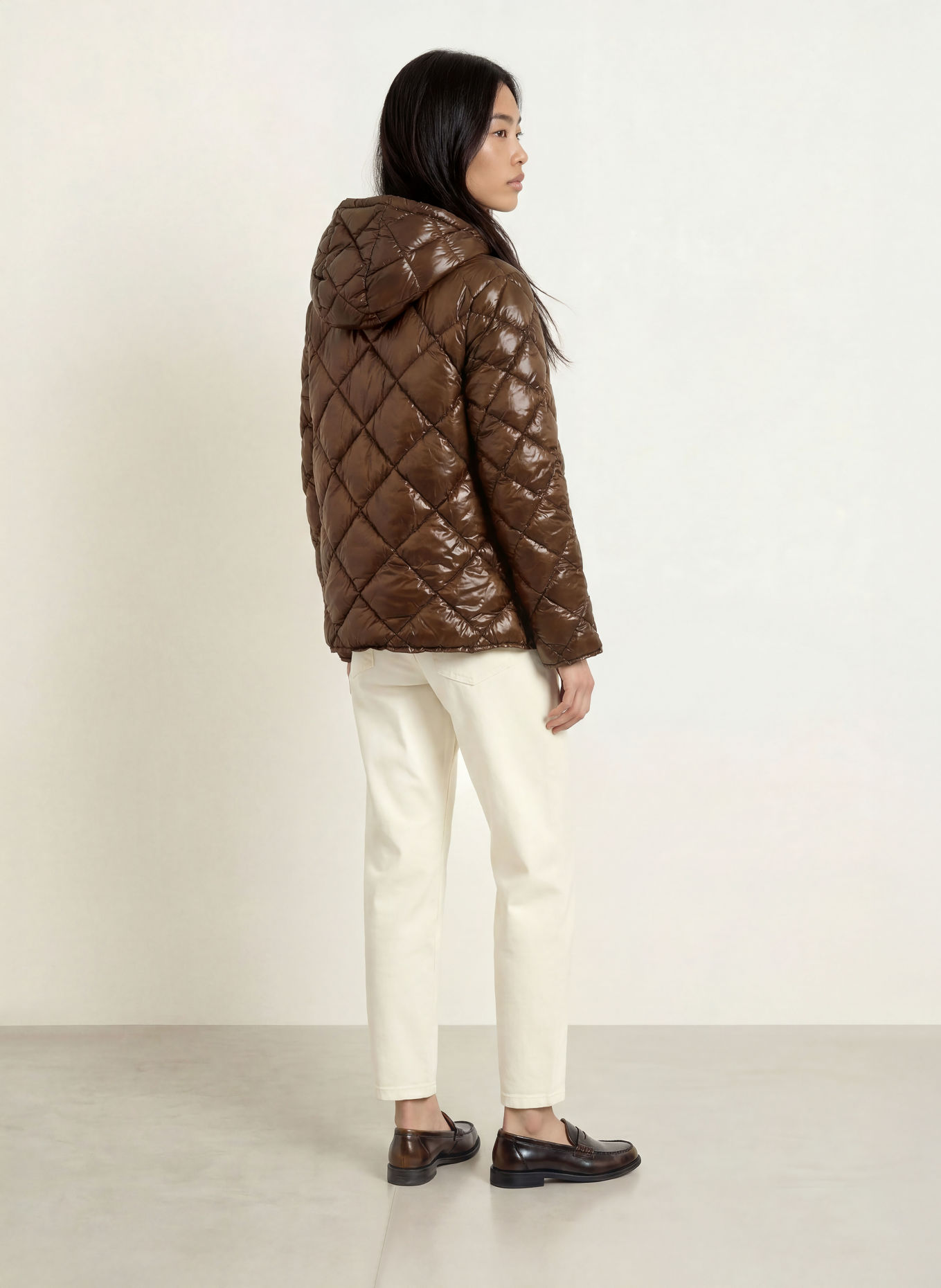 FRIEDA & FREDDIES FINJA Quilted Jacket: DARK BROWN
