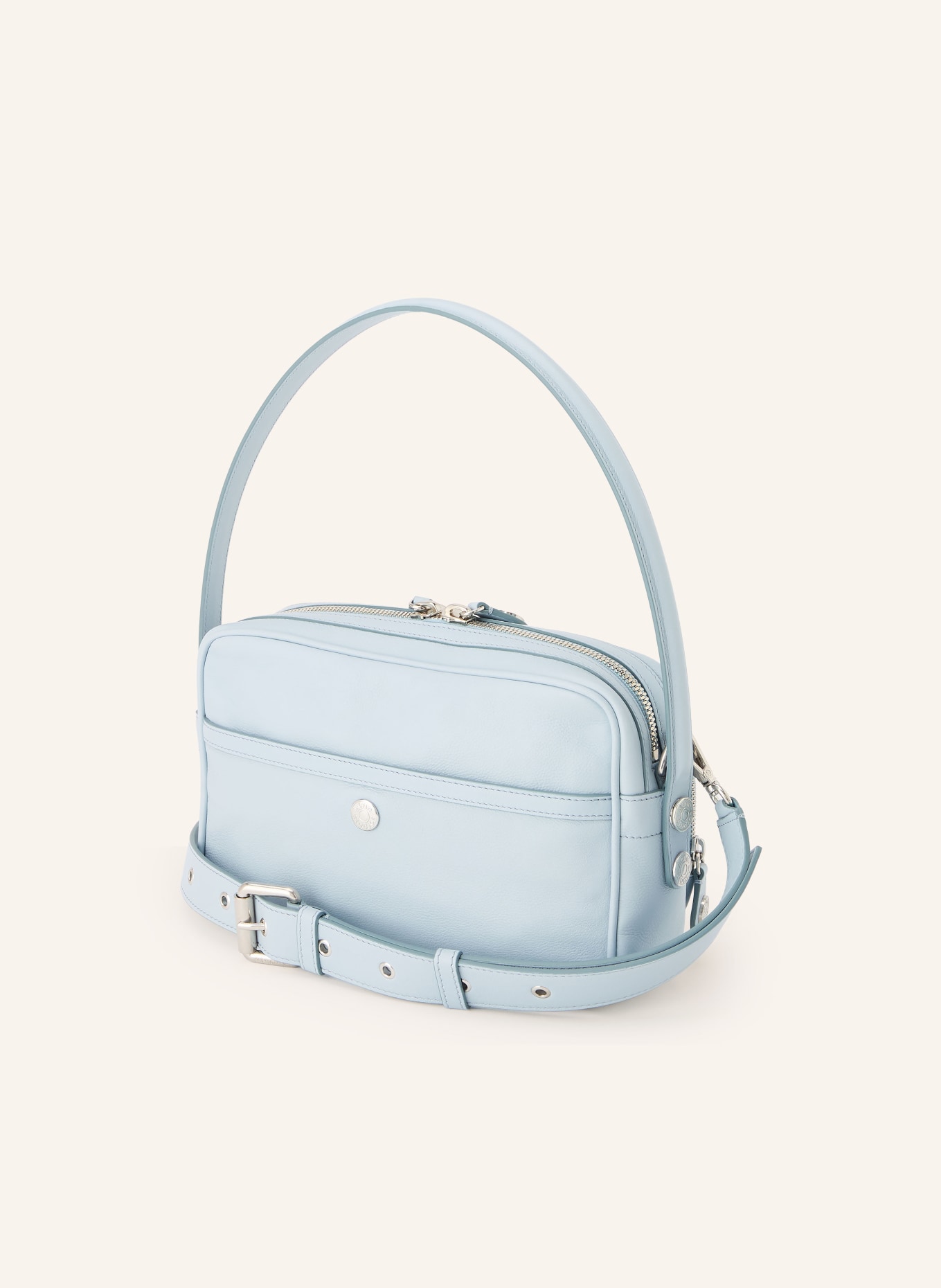 Acne Studios Schoudertas CAMERO PARTY: LICHTBLAUW / ZILVER