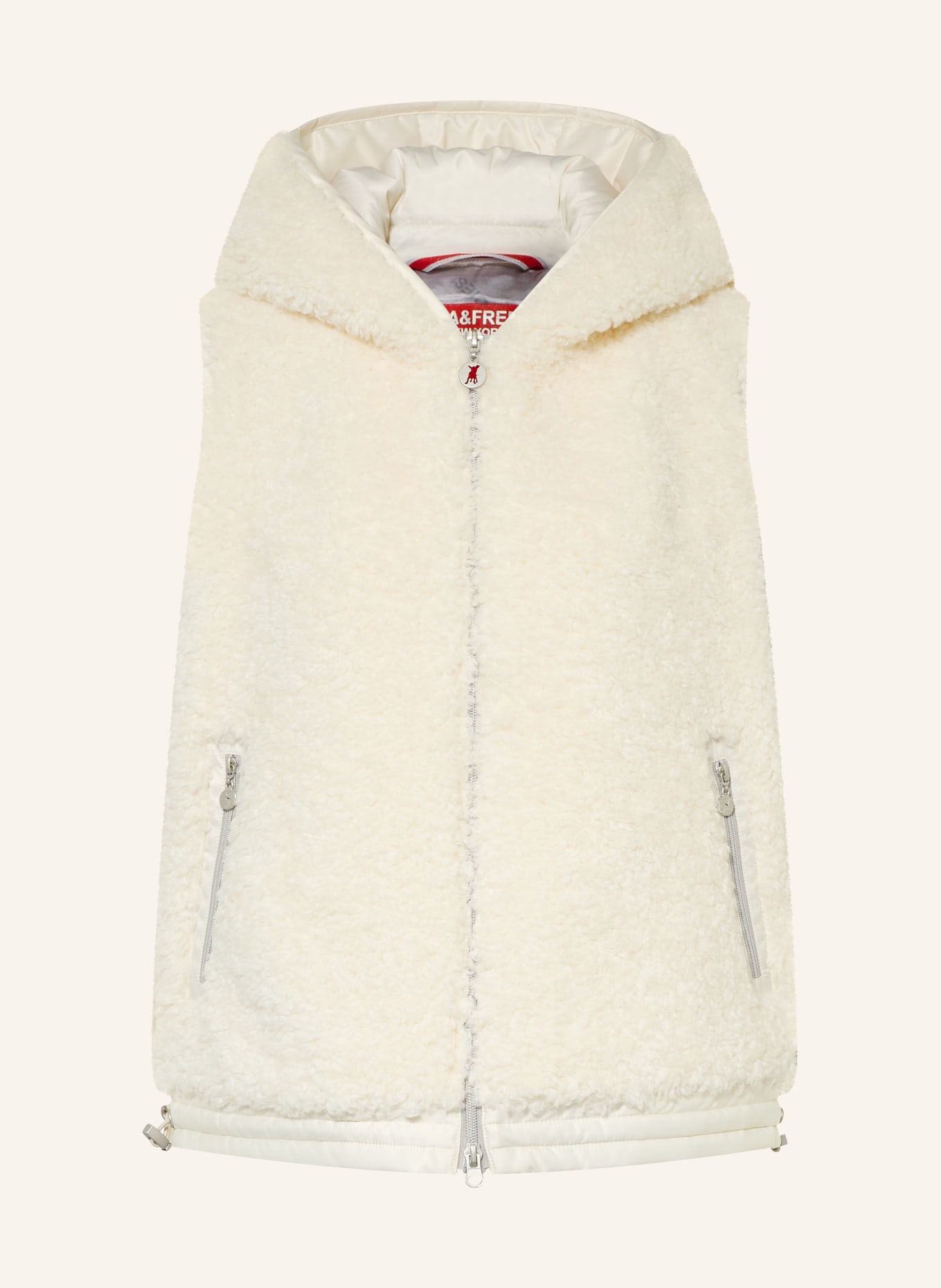FRIEDA & FREDDIES Steppweste MISS DAISY im Materialmix: CREME