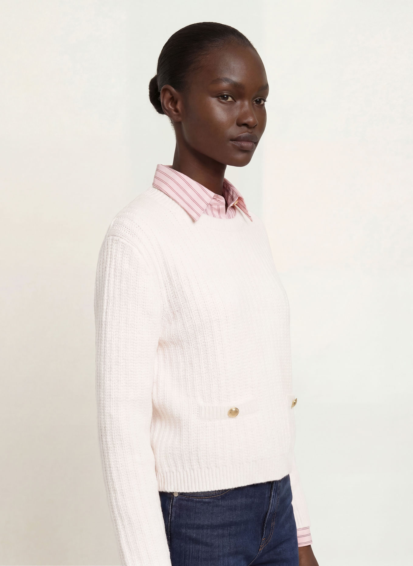 lilienfels Pullover mit Cashmere: WEISS
