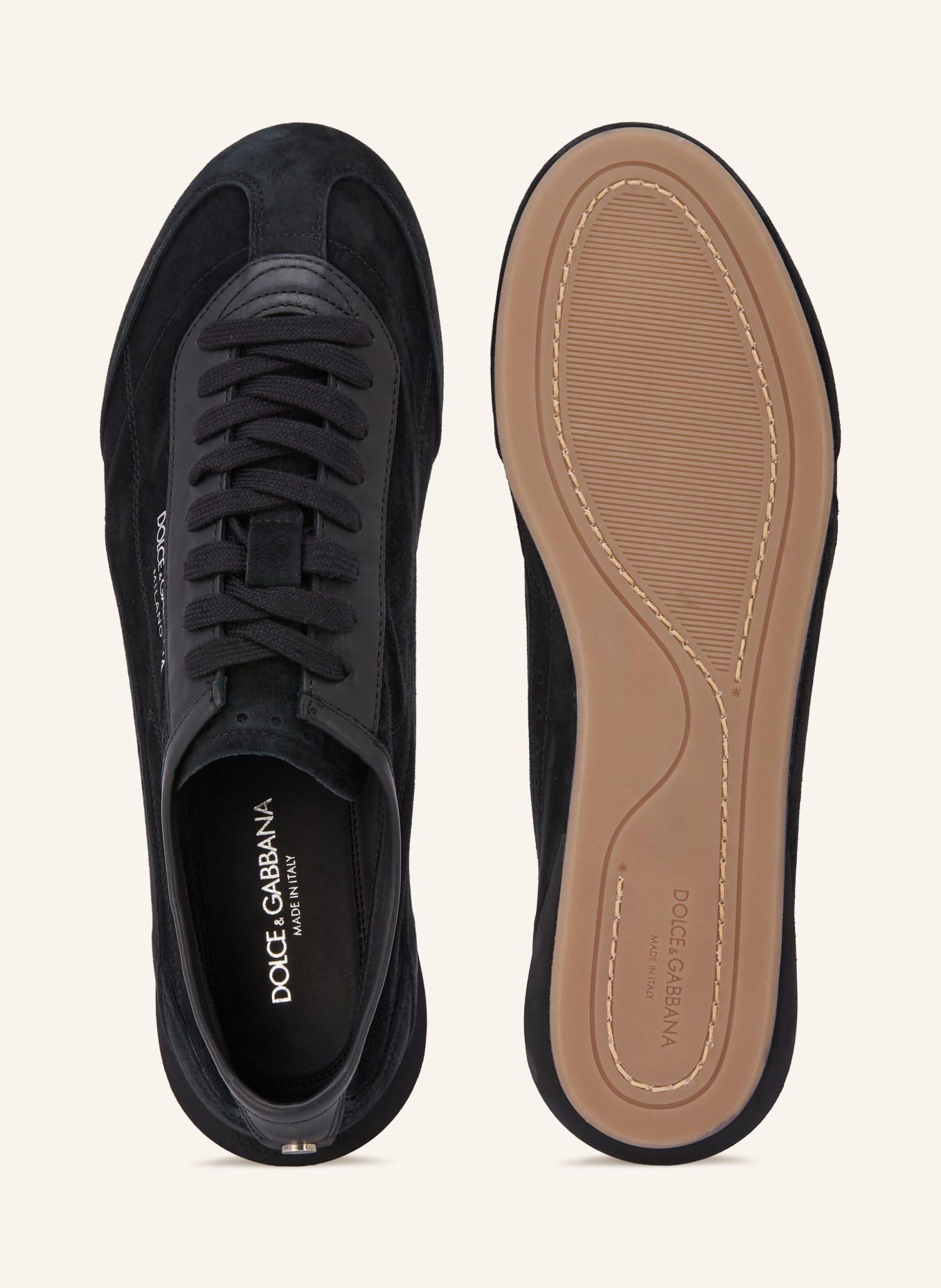 DOLCE & GABBANA GIMONDI PLUS Sneakers: BLACK