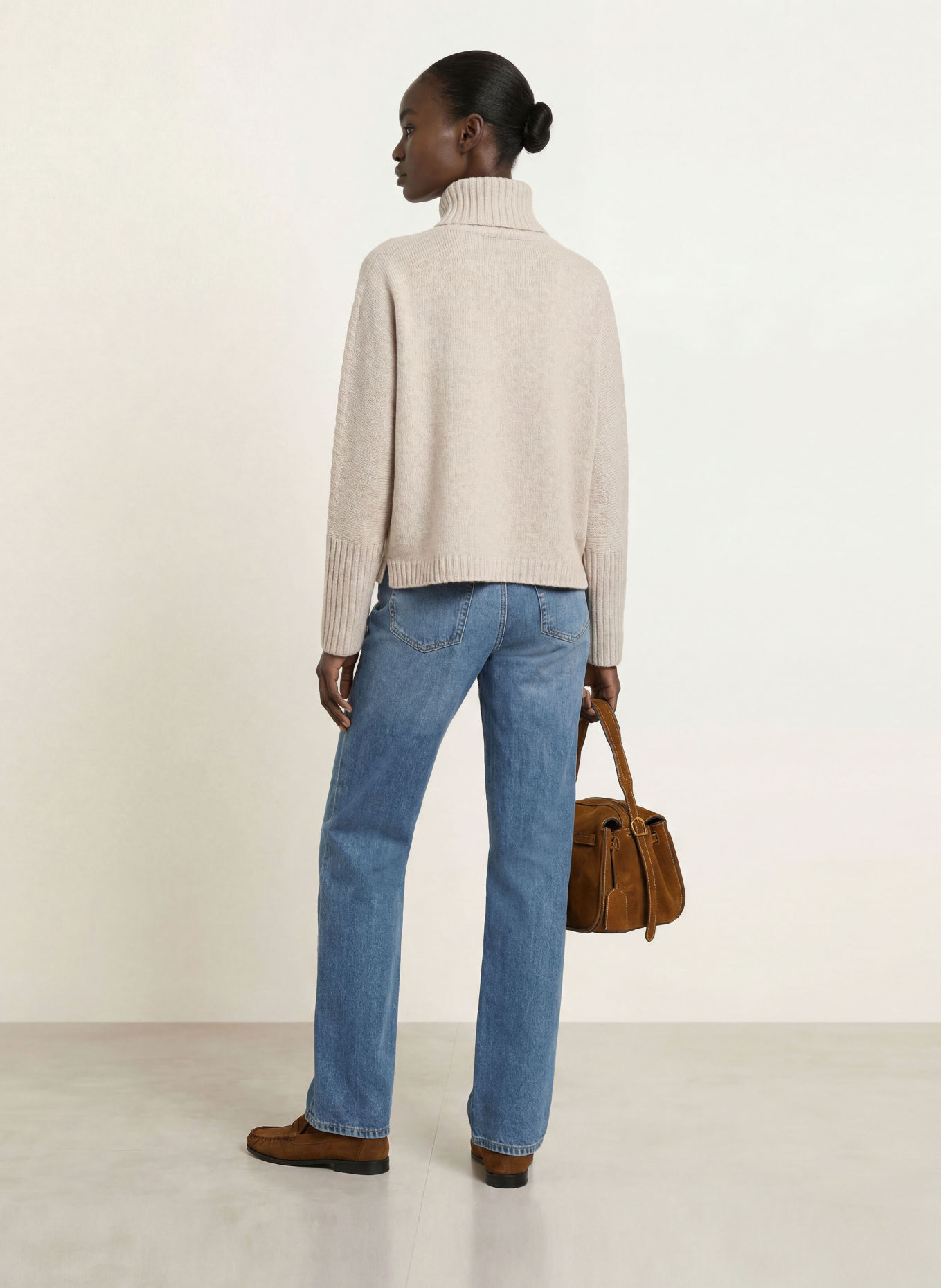 lilienfels Rollkragenpullover mit Cashmere: BEIGE