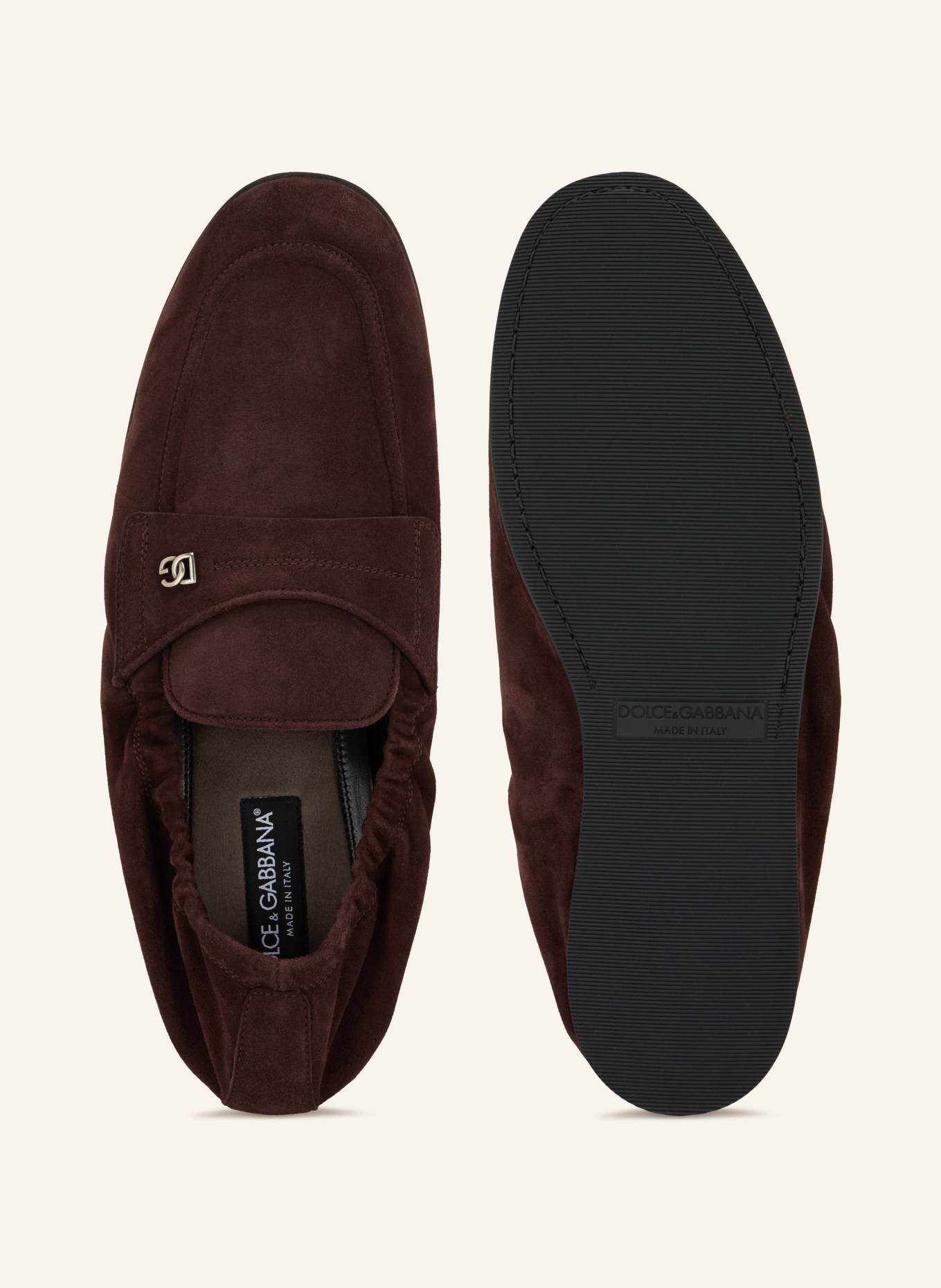 DOLCE & GABBANA Loafers: MARRON FONCÉ