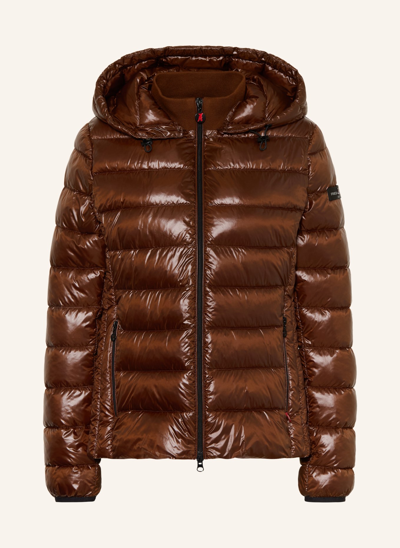 FRIEDA & FREDDIES Steppjacke WENDA mit abnehmbarer Kapuze: DUNKELBRAUN
