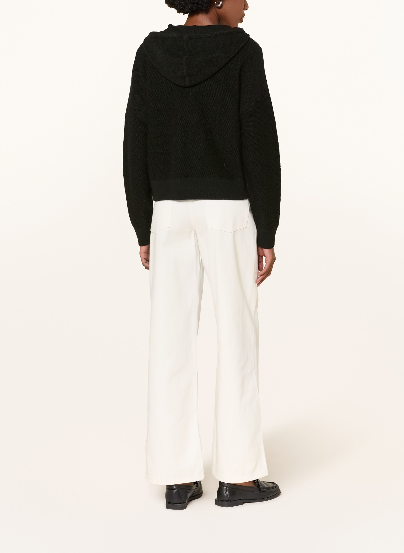 MRS & HUGS Strickjacke mit Cashmere: SCHWARZ