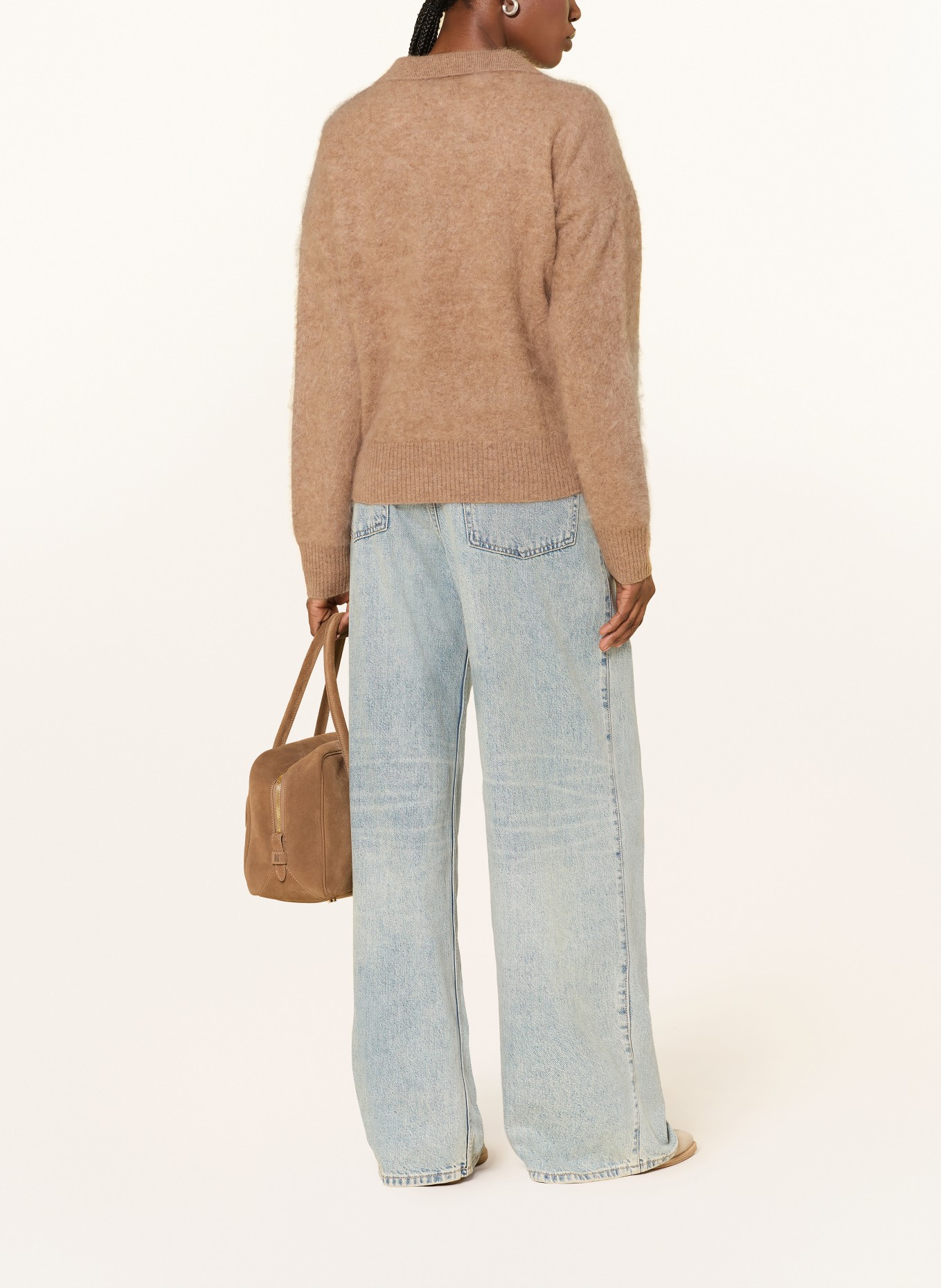 MRS & HUGS Cashmere Sweater: BEIGE