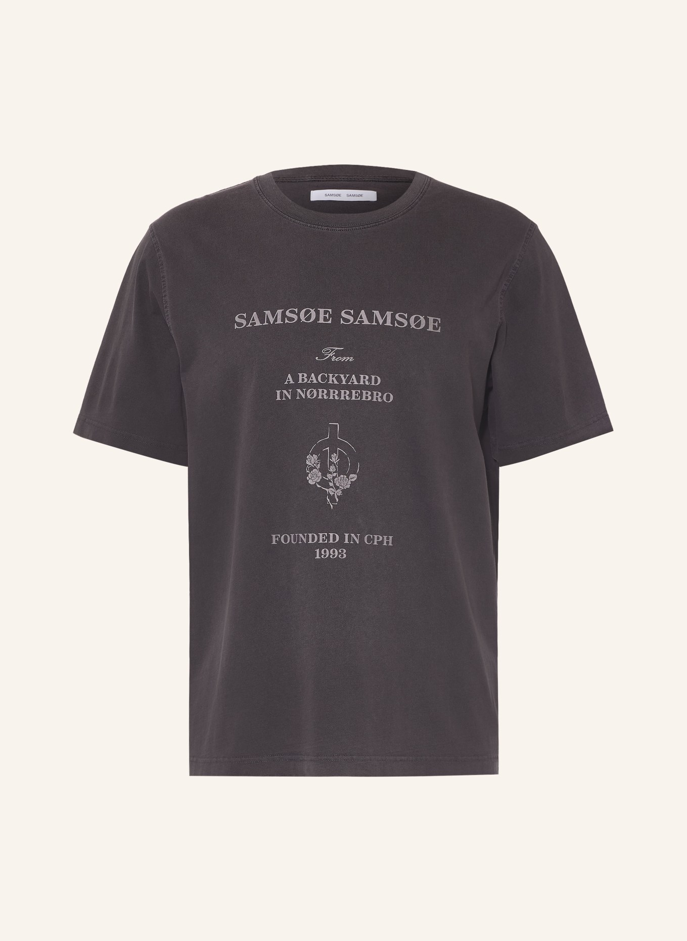 SAMSØE  SAMSØE SATHOMAS T-shirt: DARK GRAY