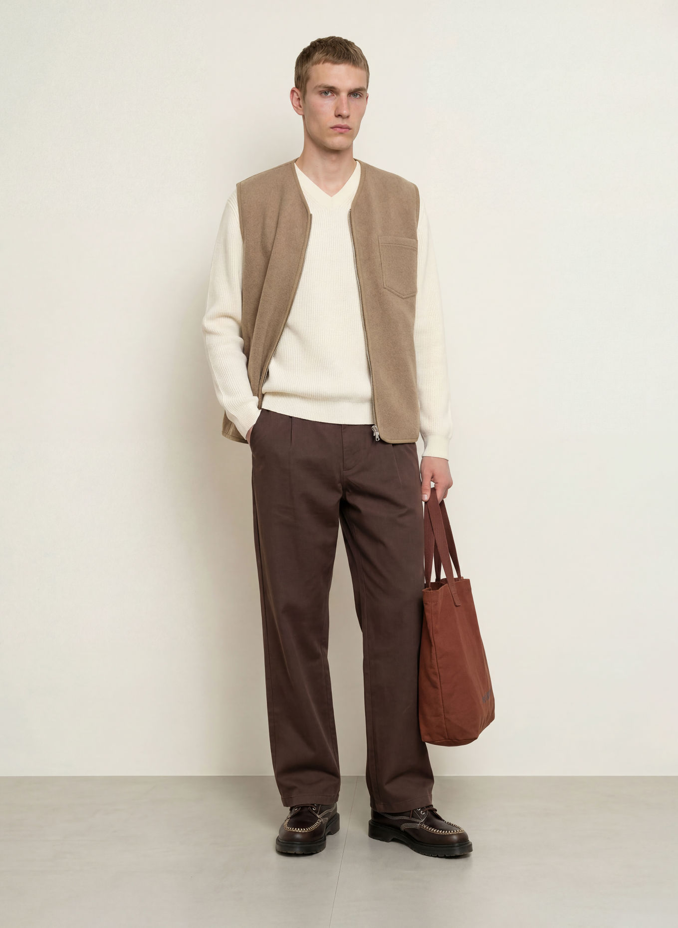 SAMSØE SAMSØE Broek SAVALENTIN Loose Fit: BRUIN