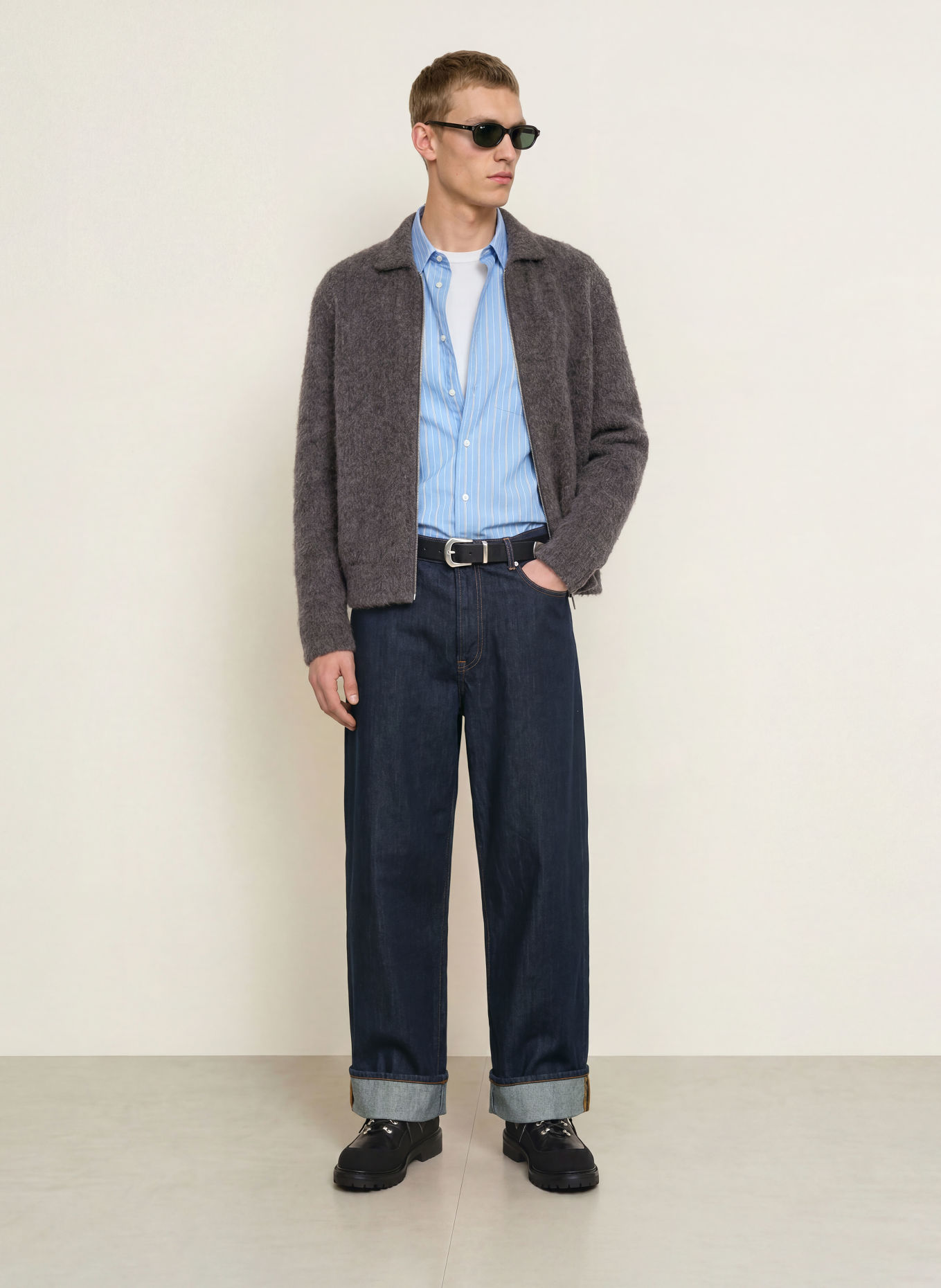 SAMSØE  SAMSØE SATIMOTHY Loose-Fit Jeans: CLR002815 Ink