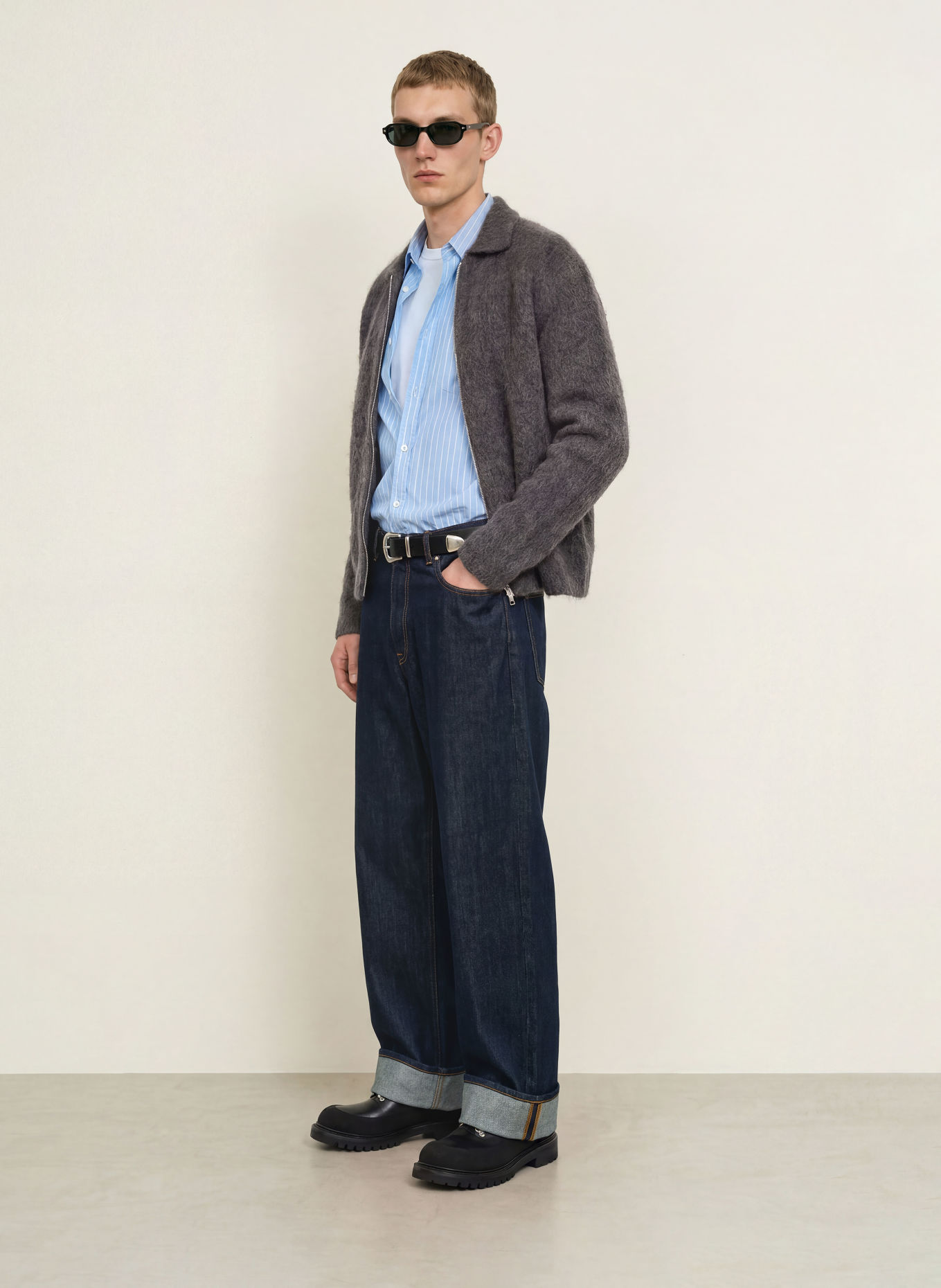 SAMSØE  SAMSØE SATIMOTHY Loose-Fit Jeans: CLR002815 Ink