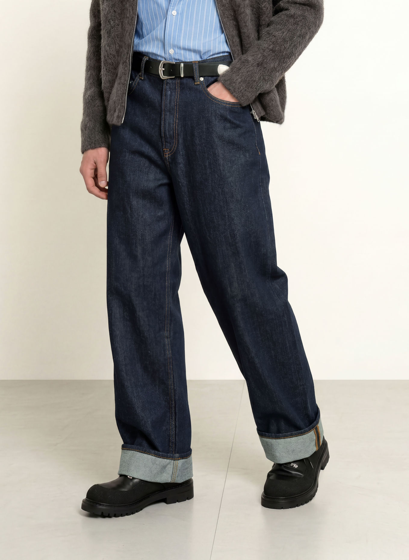 SAMSØE  SAMSØE SATIMOTHY Loose-Fit Jeans: CLR002815 Ink
