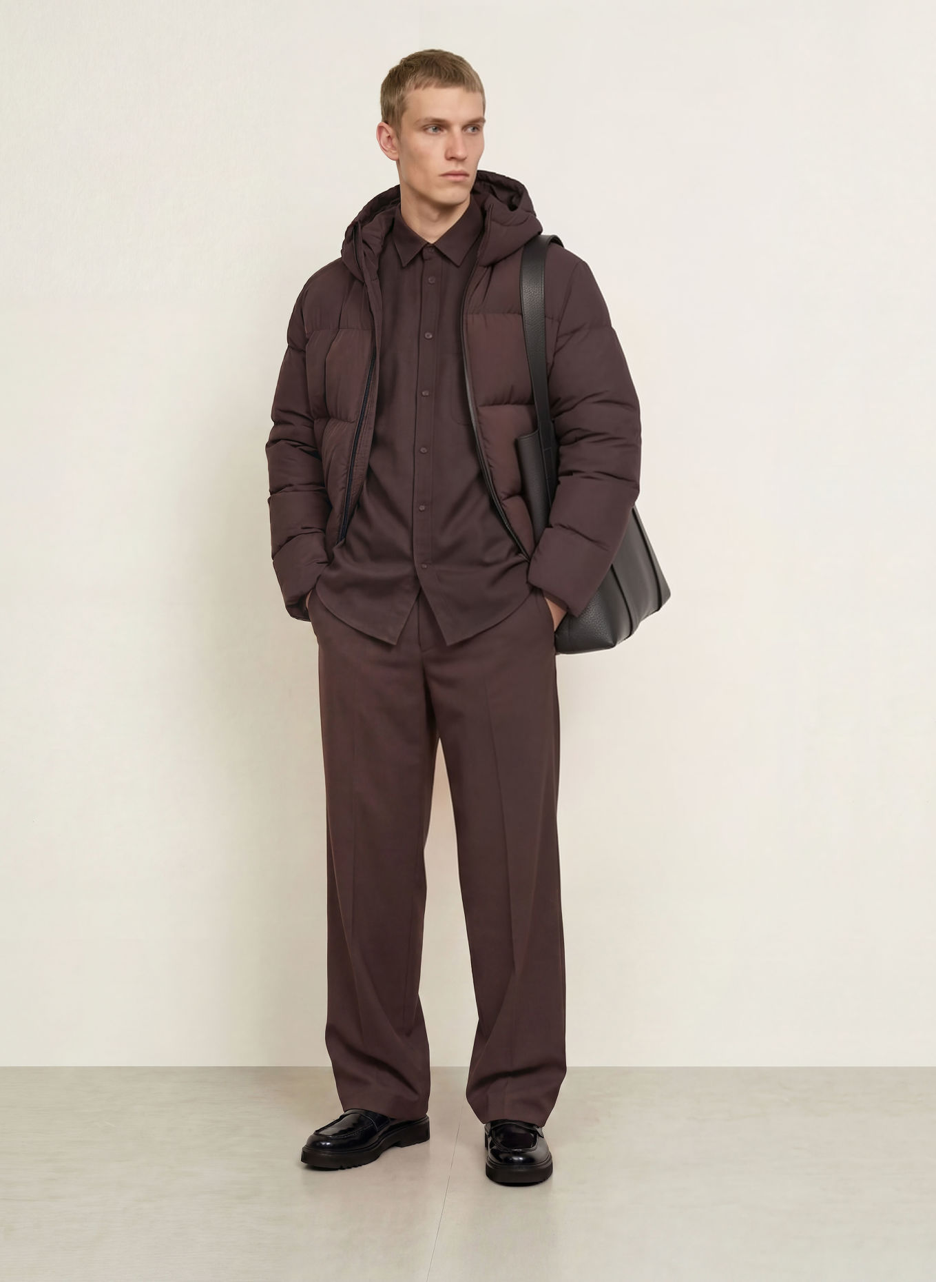 SAMSØE SAMSØE Overhemd SALIAM Comfort Fit: MARRON FONCÉ
