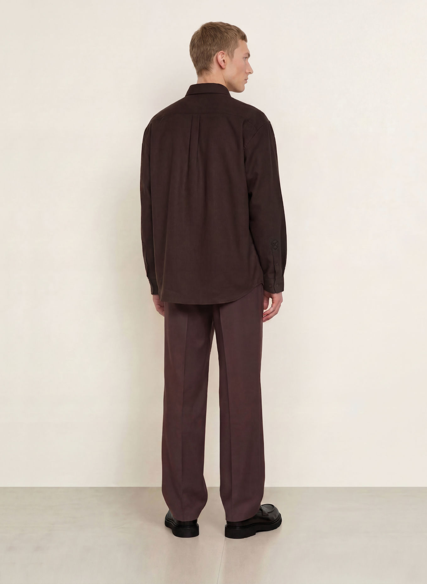 SAMSØE SAMSØE Overhemd SALIAM Comfort Fit: MARRON FONCÉ