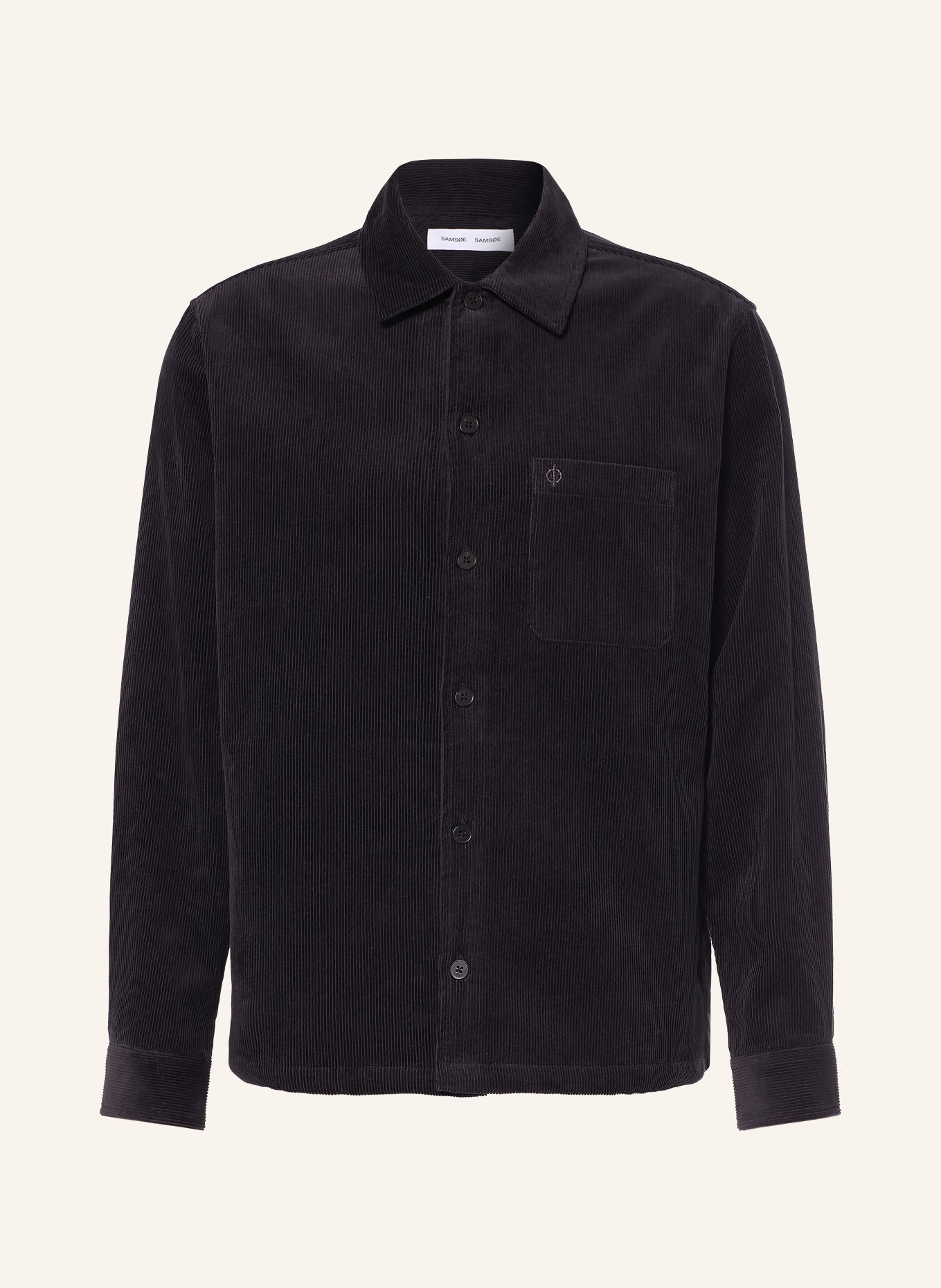 SAMSØE SAMSØE Overjacket SADAMON van corduroy: ZWART