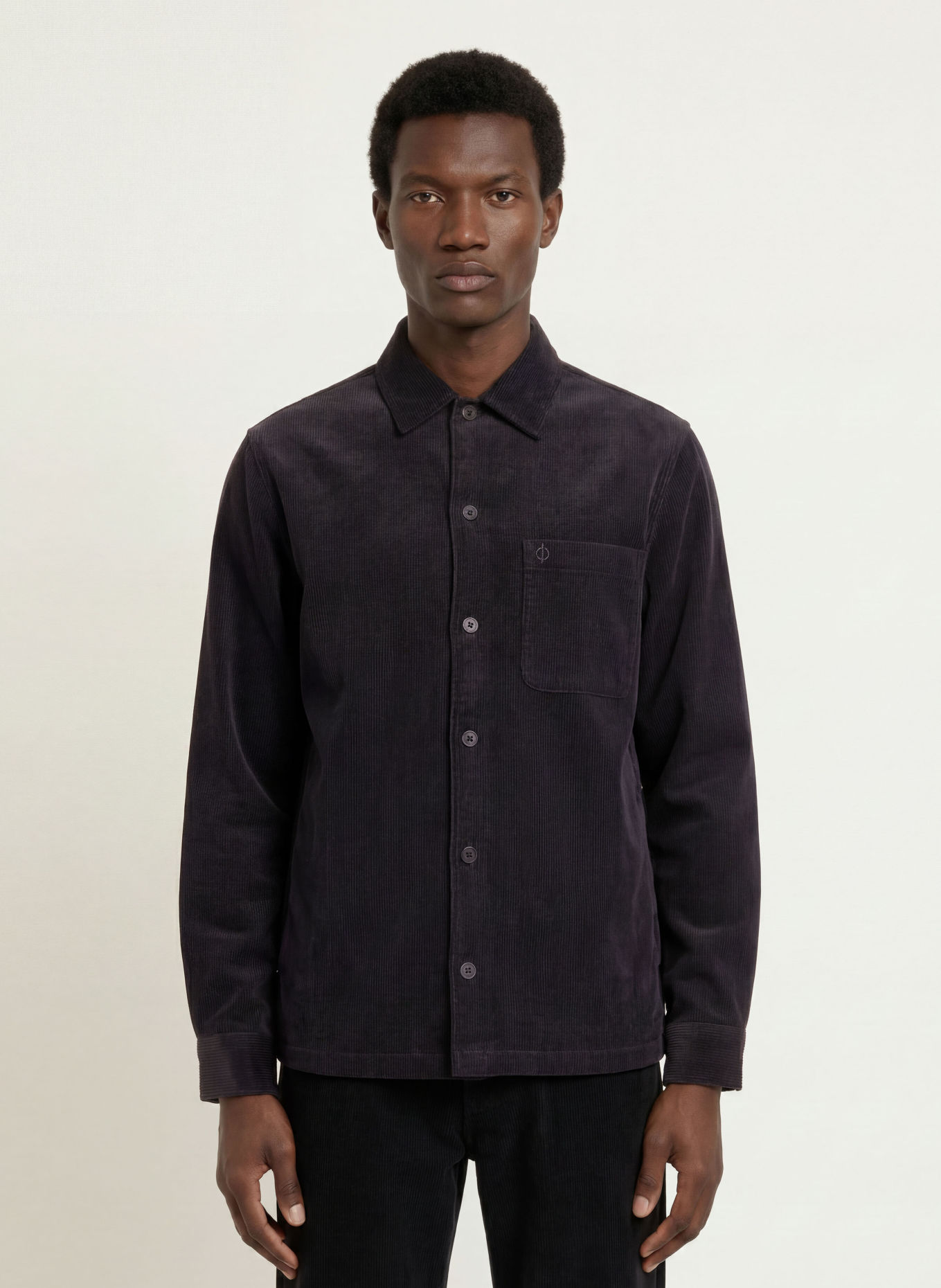 SAMSØE SAMSØE Overjacket SADAMON van corduroy: ZWART