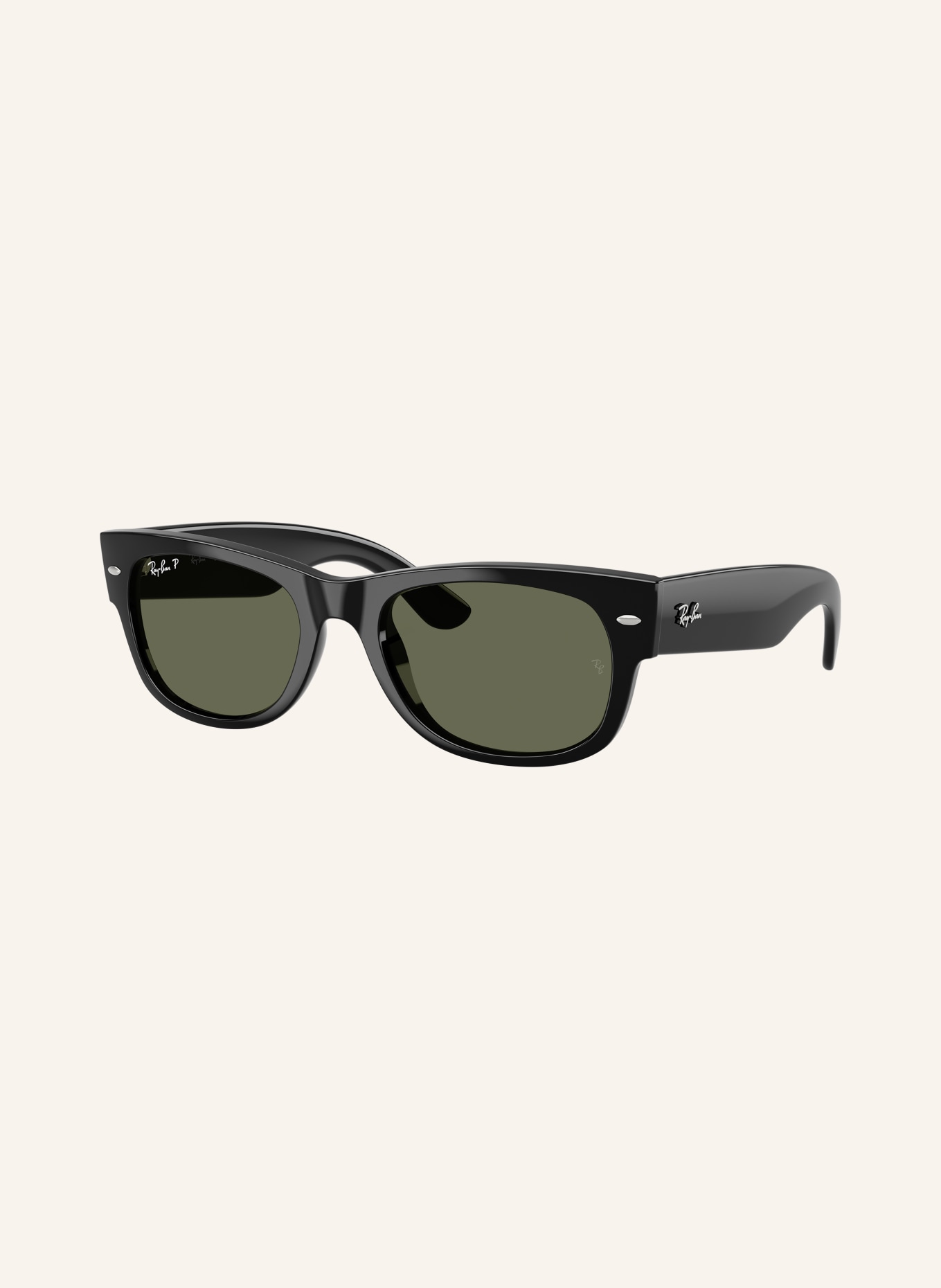 Ray-Ban Sunglasses RB0832S: BLACK/GREEN POLAR