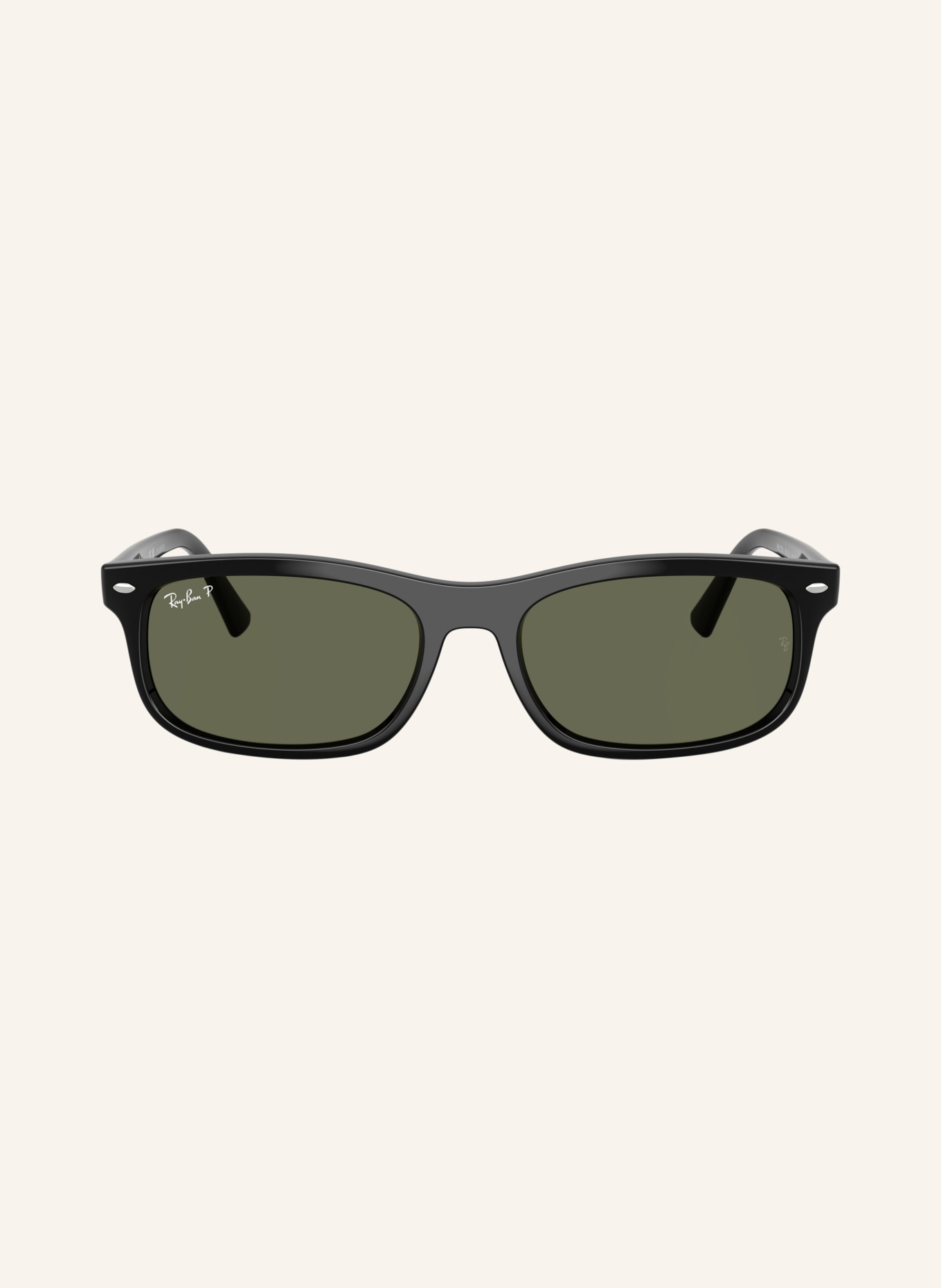 Ray-Ban Zonnebril RB2224: ZWART/GROEN GEPOLARISEERD