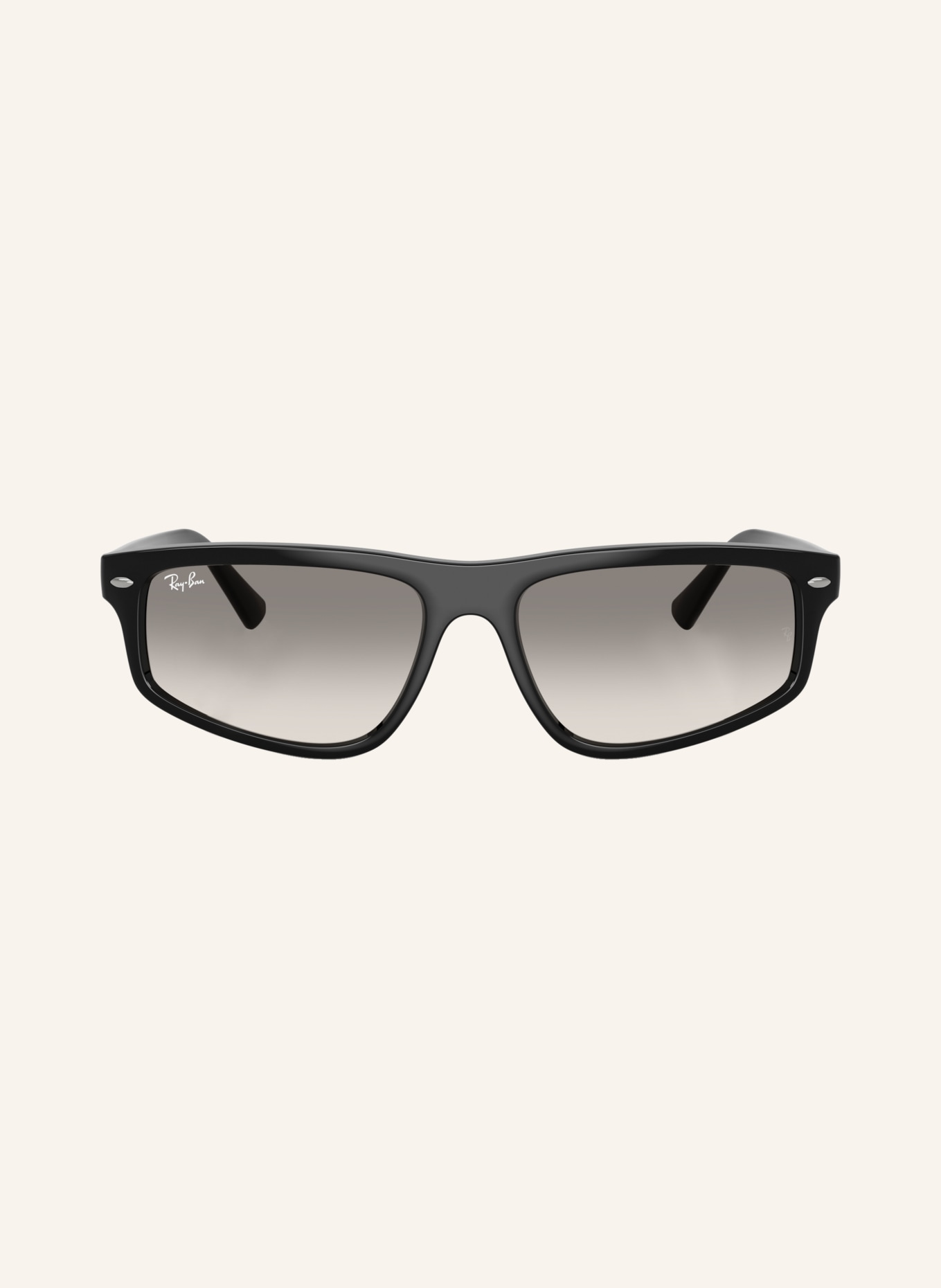 Ray-Ban RB2225 Sunglasses: BLACK/CLEAR GRADIENT GREY