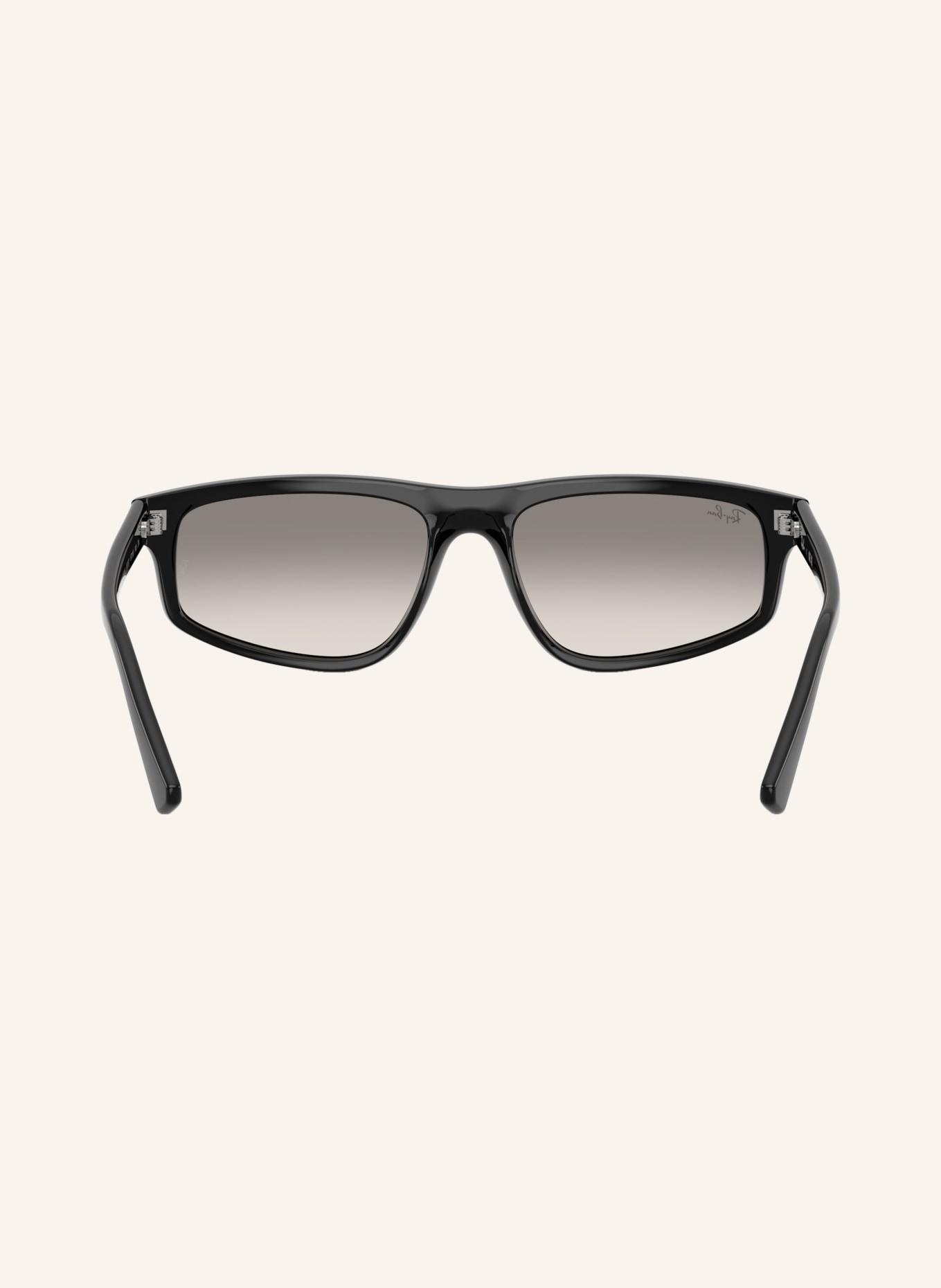 Ray-Ban RB2225 Sunglasses: BLACK/CLEAR GRADIENT GREY