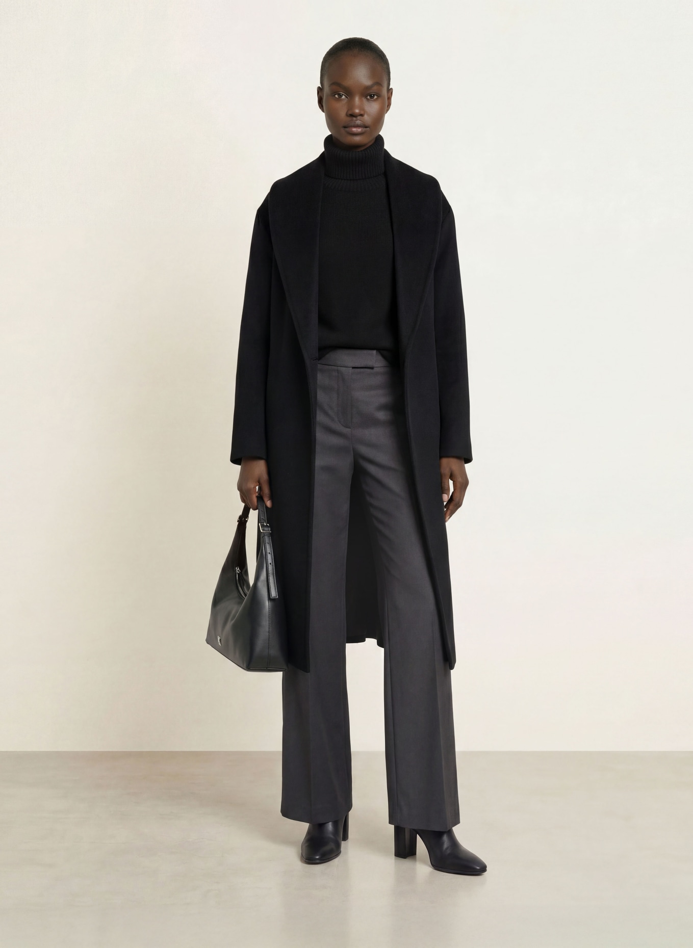 ICONS CINZIA ROCCA Coat: BLACK