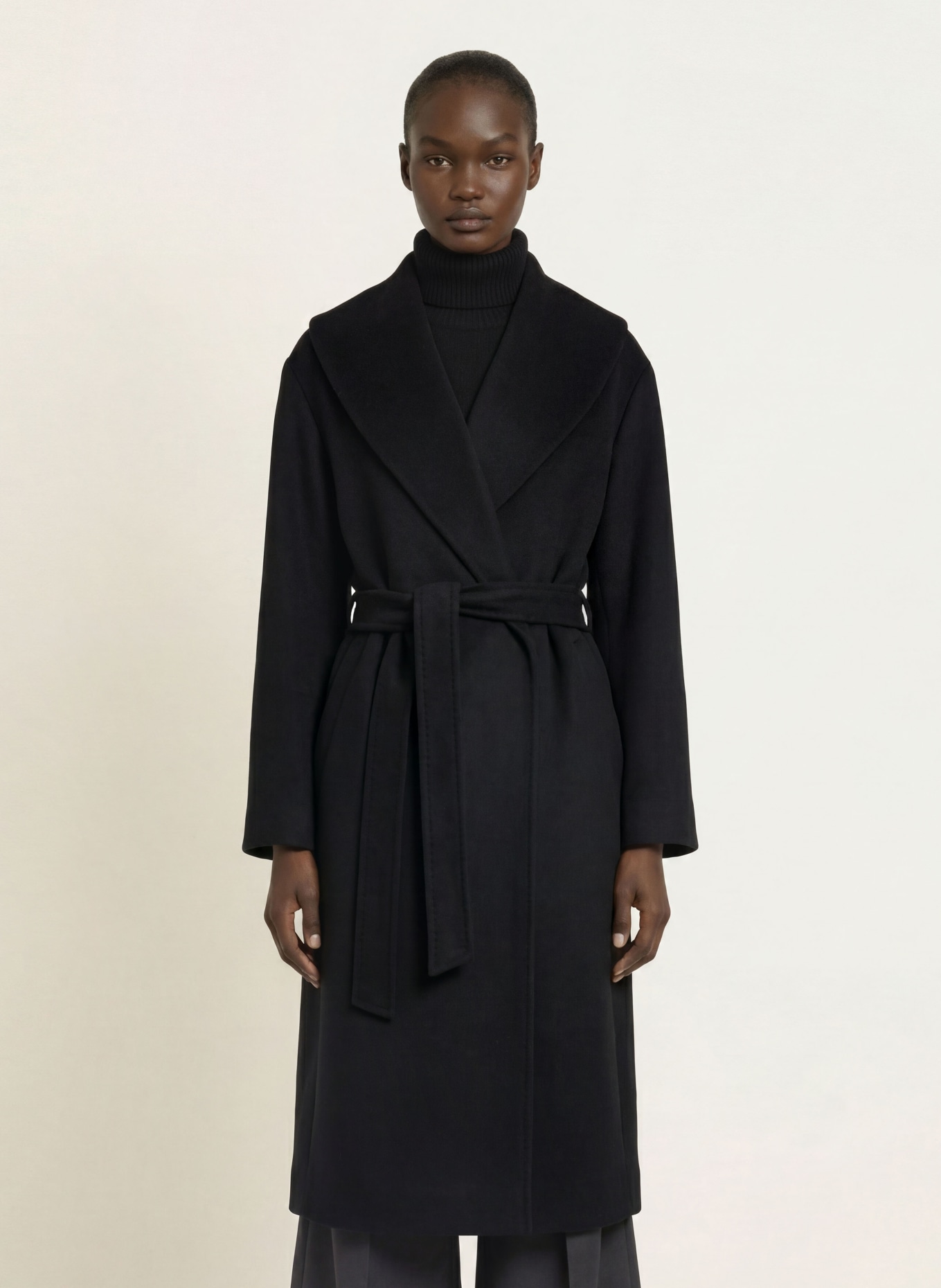 ICONS CINZIA ROCCA Coat: BLACK
